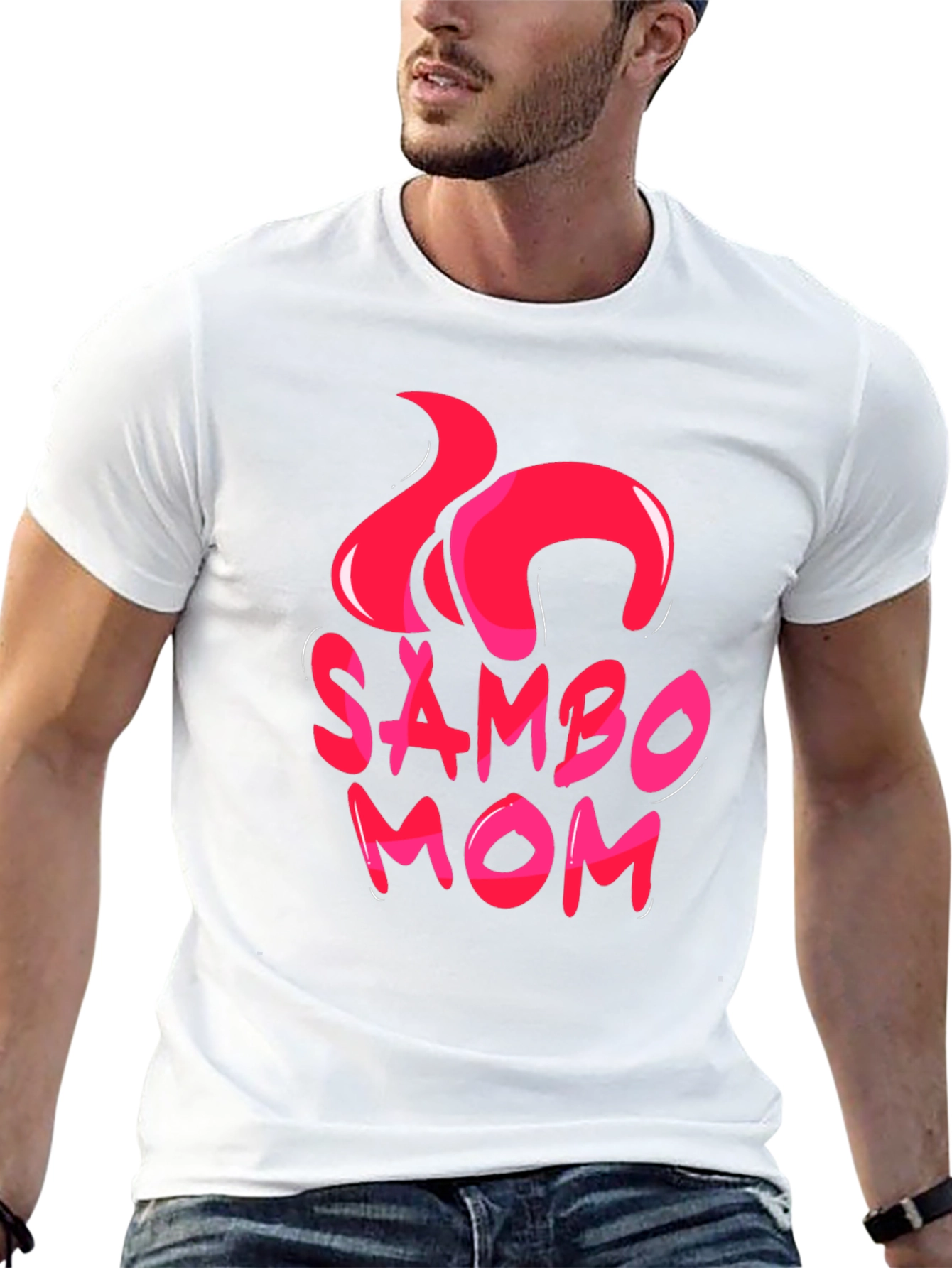 Sambo Mom Graphic T-Shirt - Black