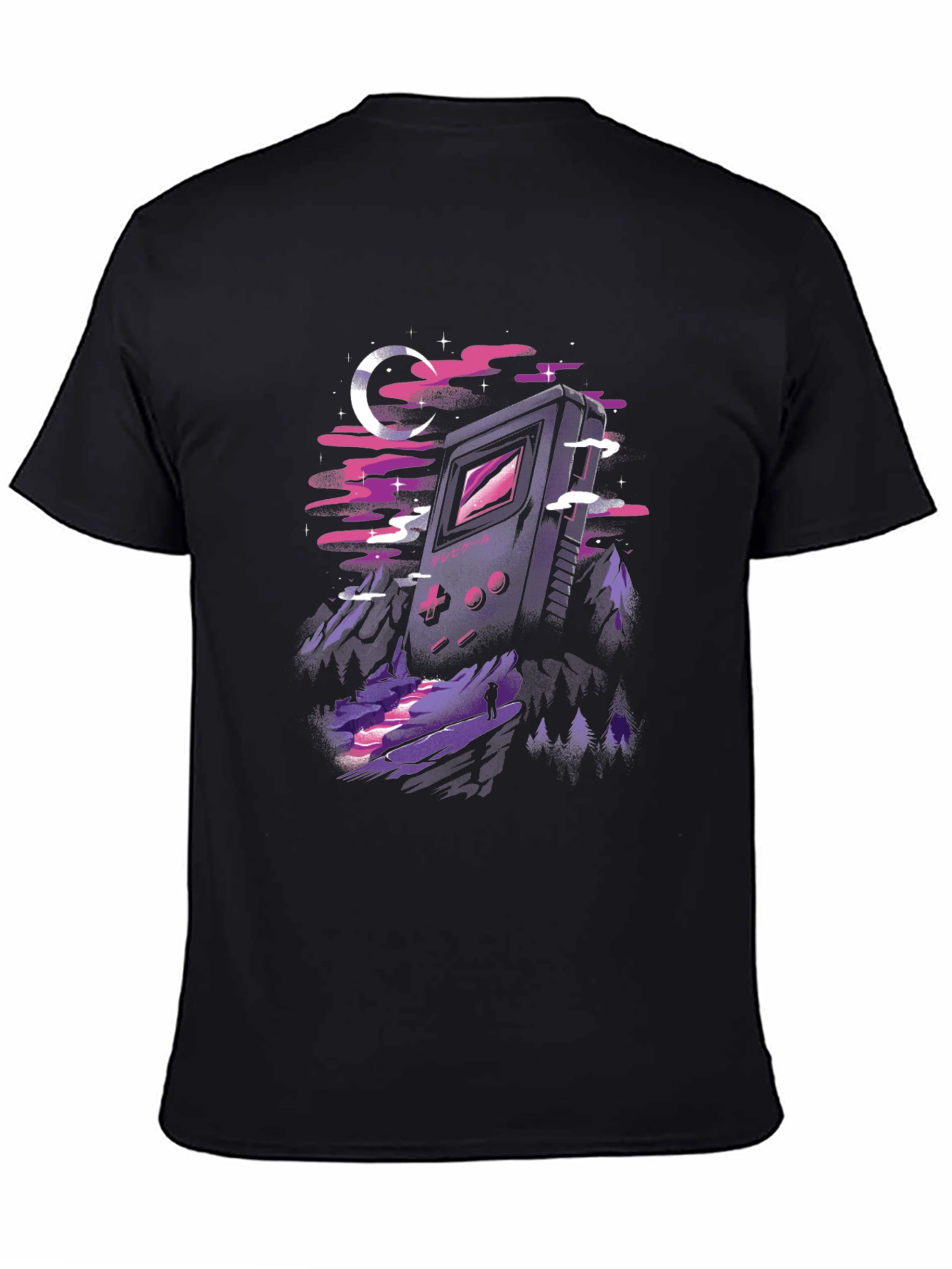 Retro Game Landscape Graphic T-Shirt