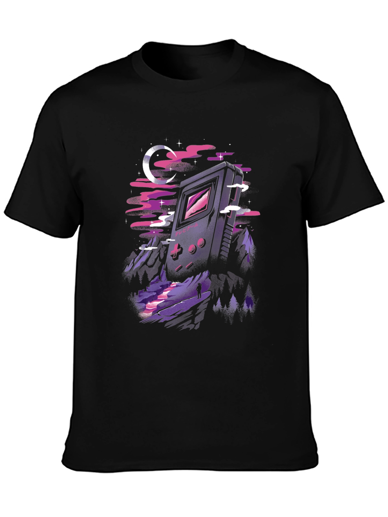 Retro Game Landscape Graphic T-Shirt