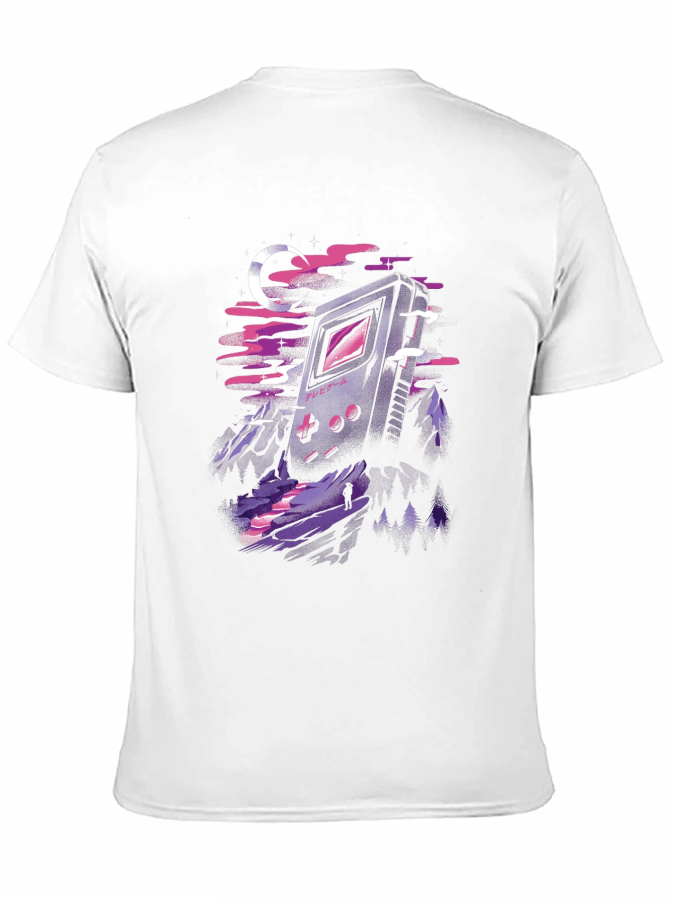 Retro Game Landscape Graphic T-Shirt