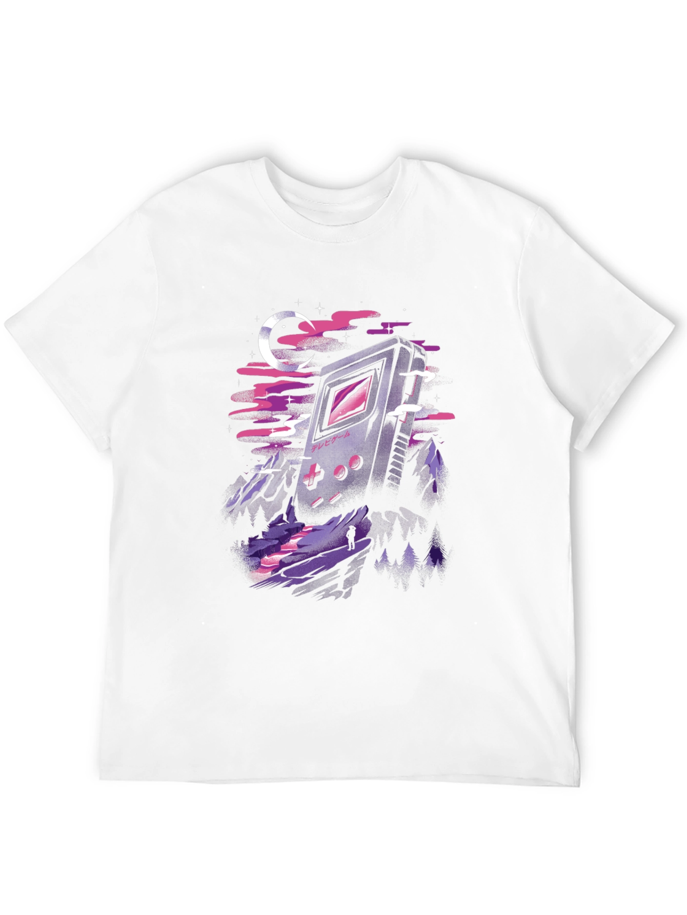 Retro Game Landscape Graphic T-Shirt
