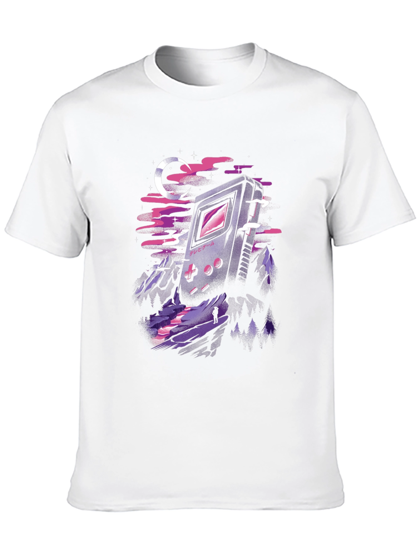 Retro Game Landscape Graphic T-Shirt