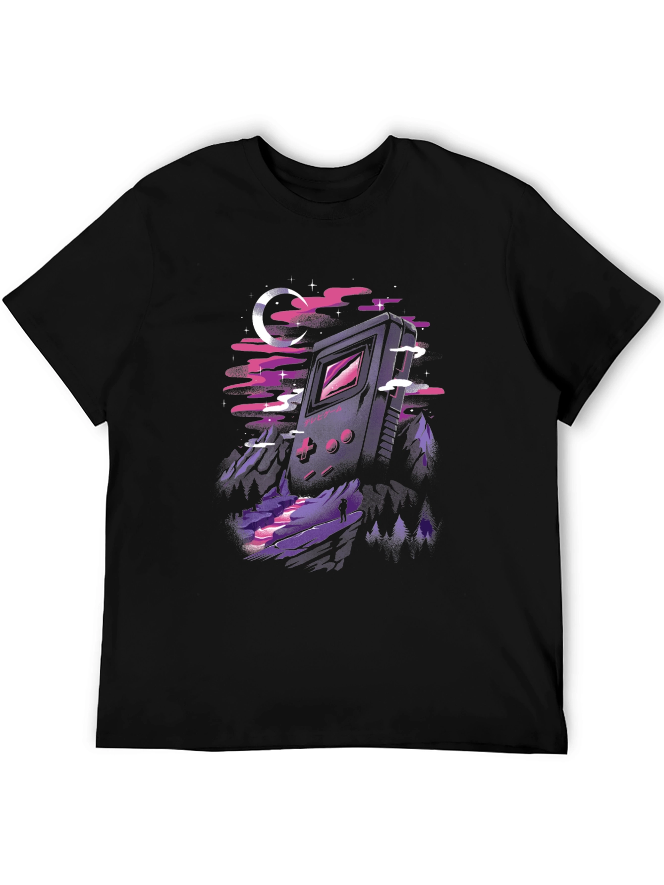 Retro Game Landscape Graphic T-Shirt