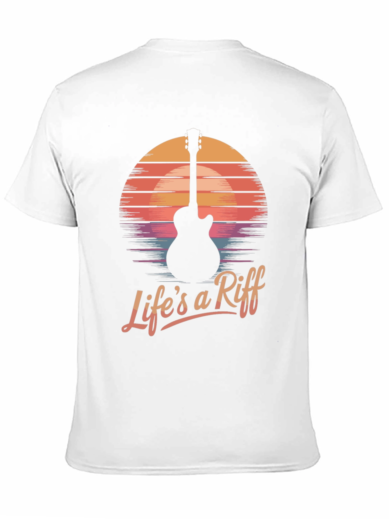 Lifes a Riff Guitar Sunset Tee