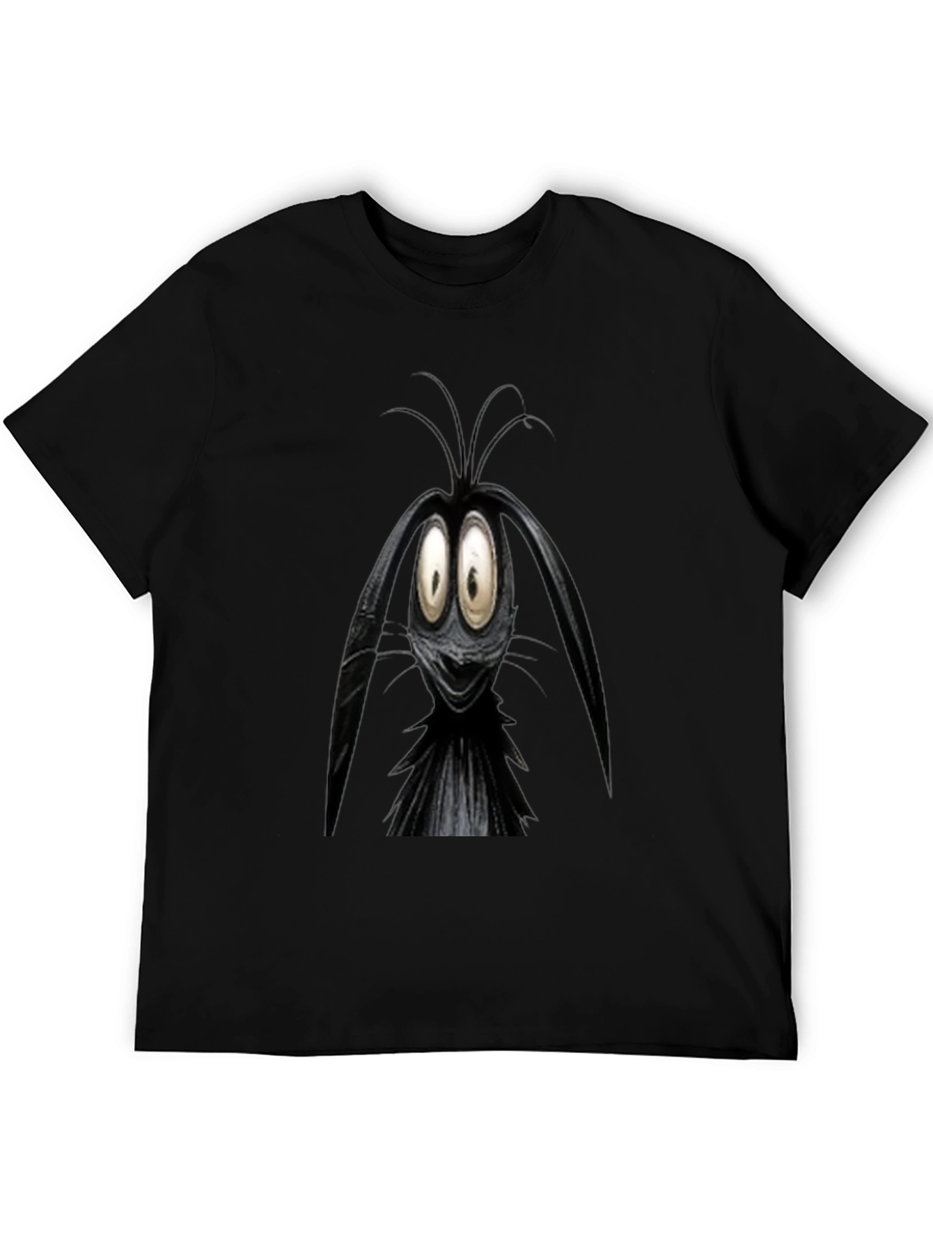 Cartoon Character Graphic Black T-Shirt