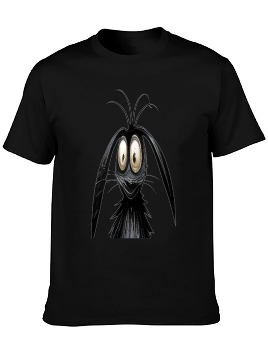 Cartoon Character Graphic Black T-Shirt