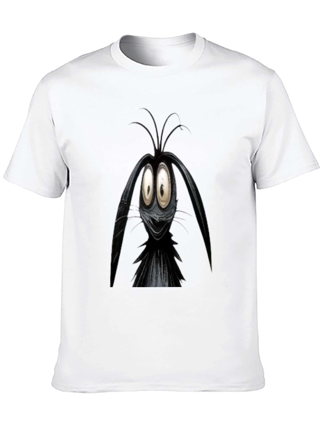 Cartoon Character Graphic Black T-Shirt