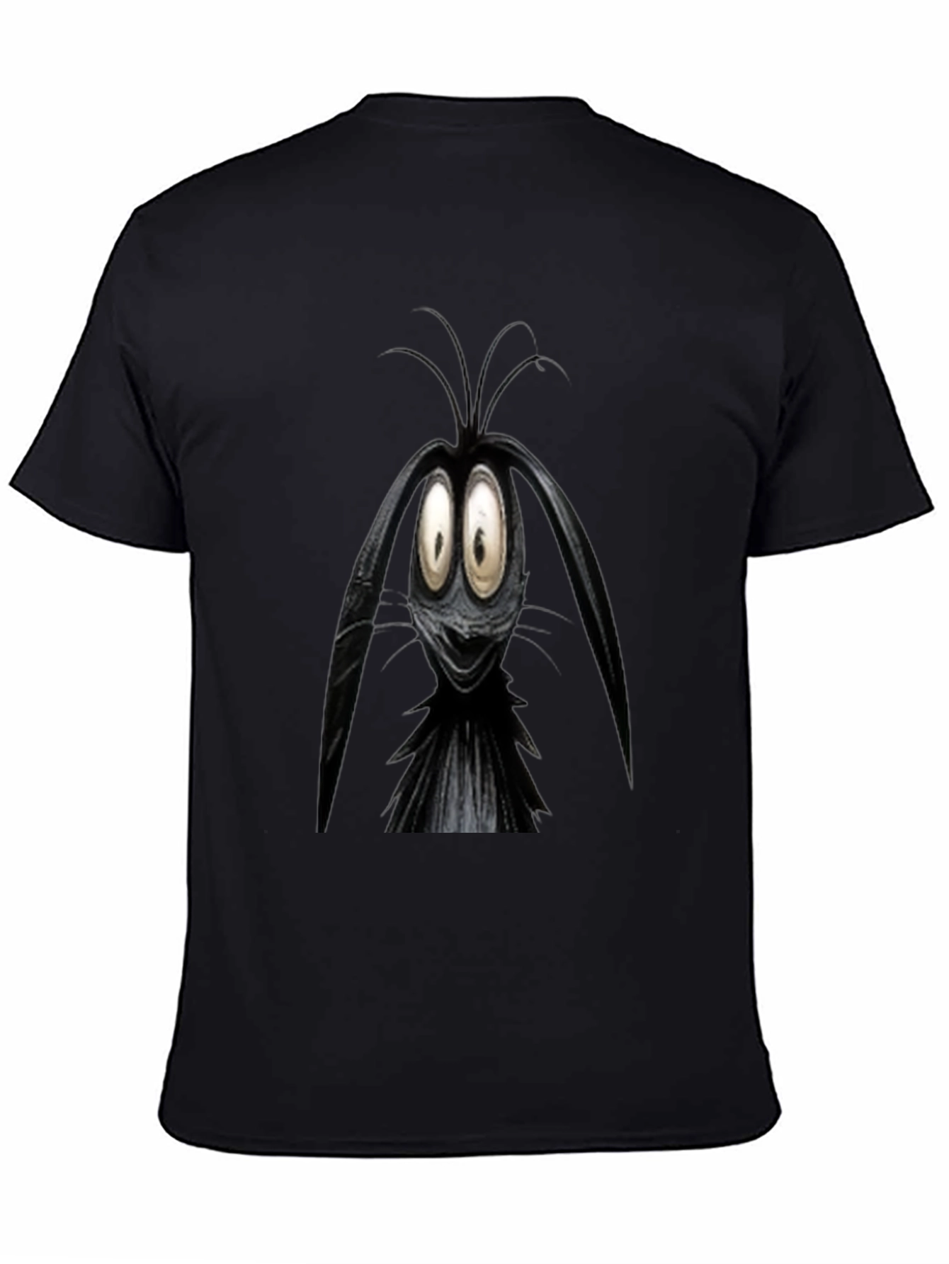 Cartoon Character Graphic Black T-Shirt