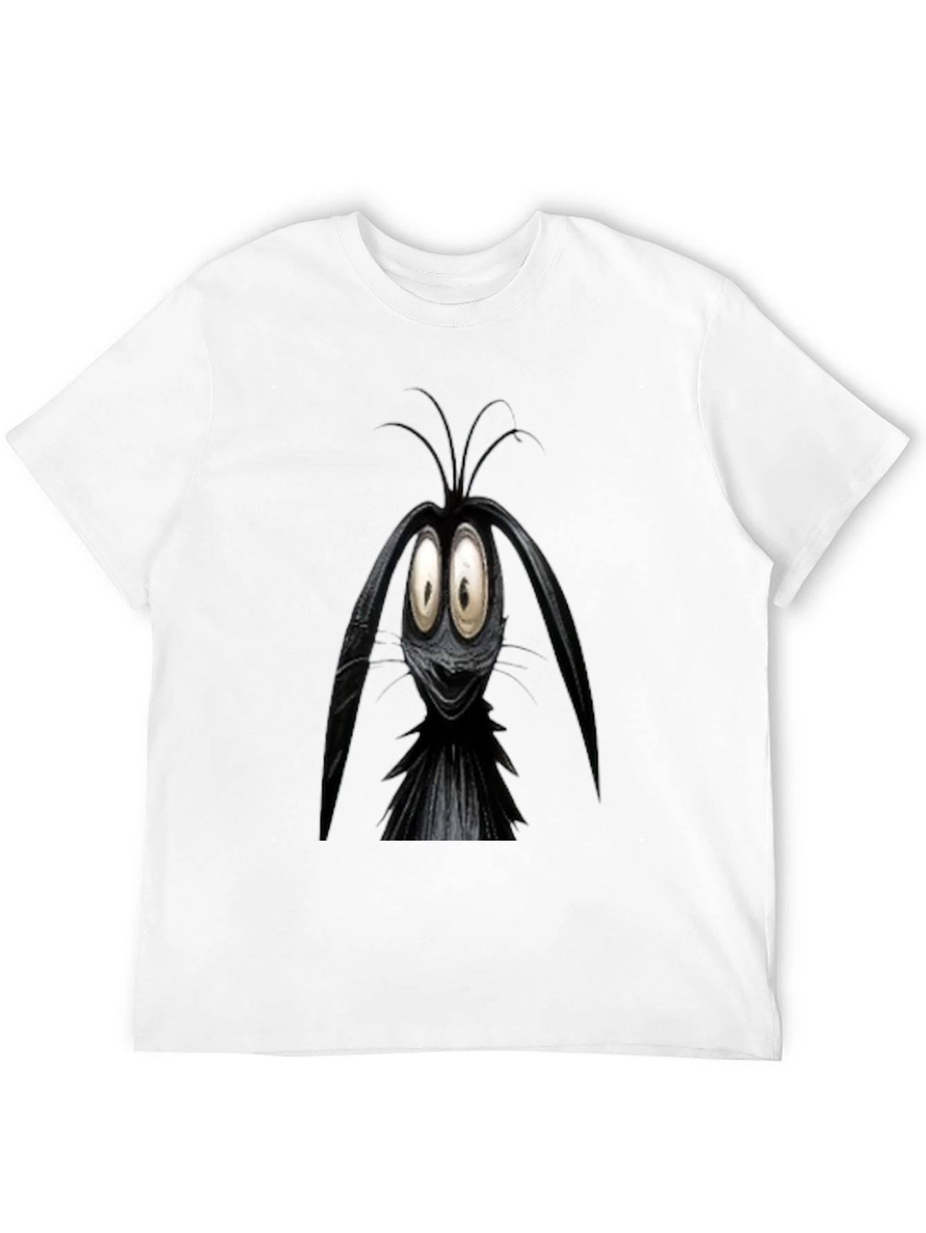 Cartoon Character Graphic Black T-Shirt