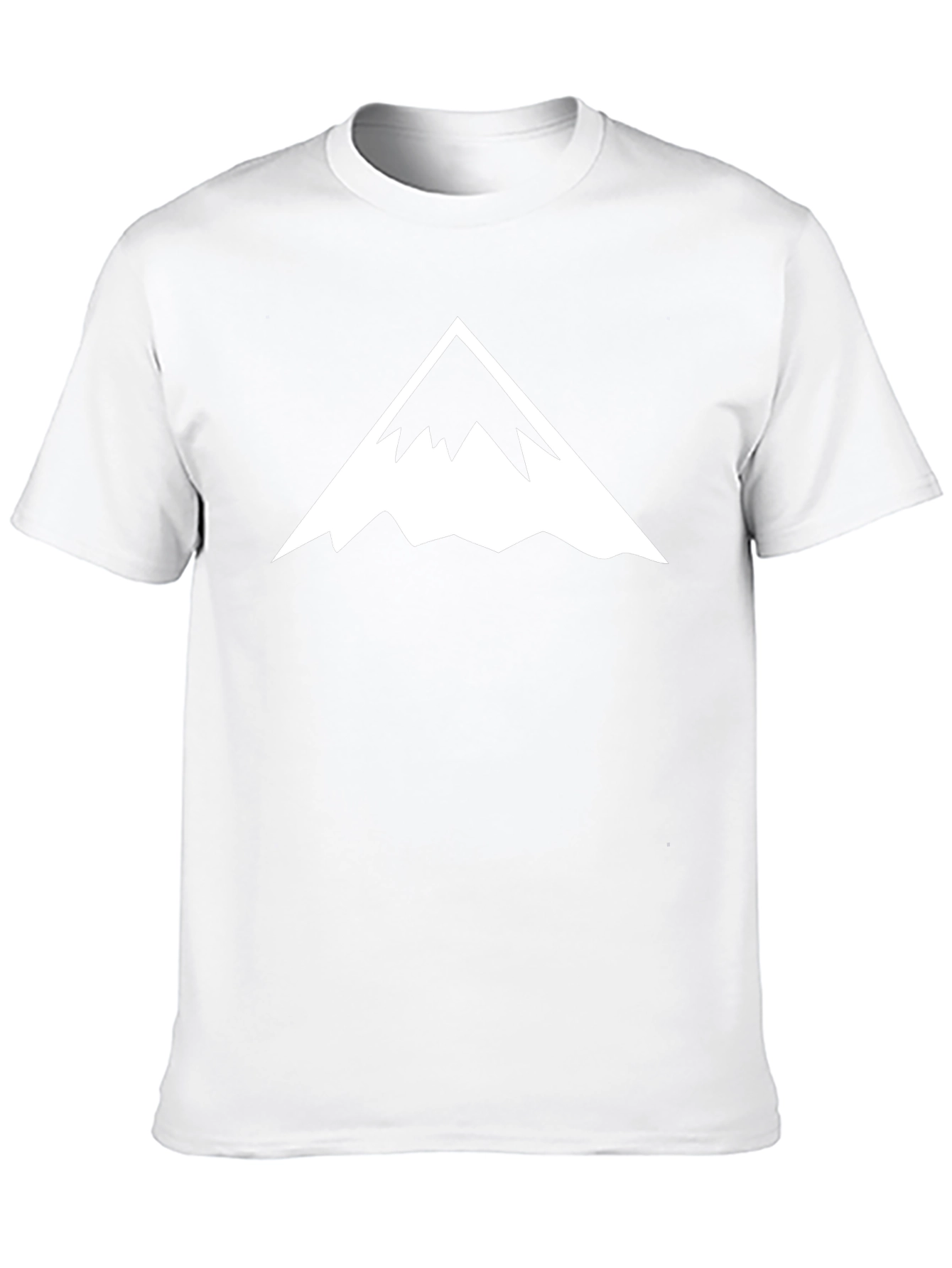 Mens Black T-Shirt with Mountain Peak Graphic