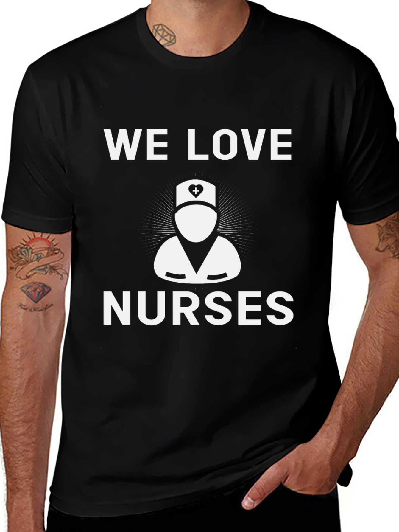 We Love Nurses Graphic T-Shirt