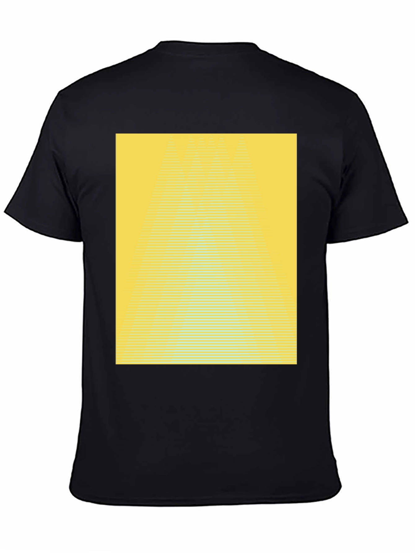Abstract Yellow Gradient T-Shirt - Modern Graphic Tee