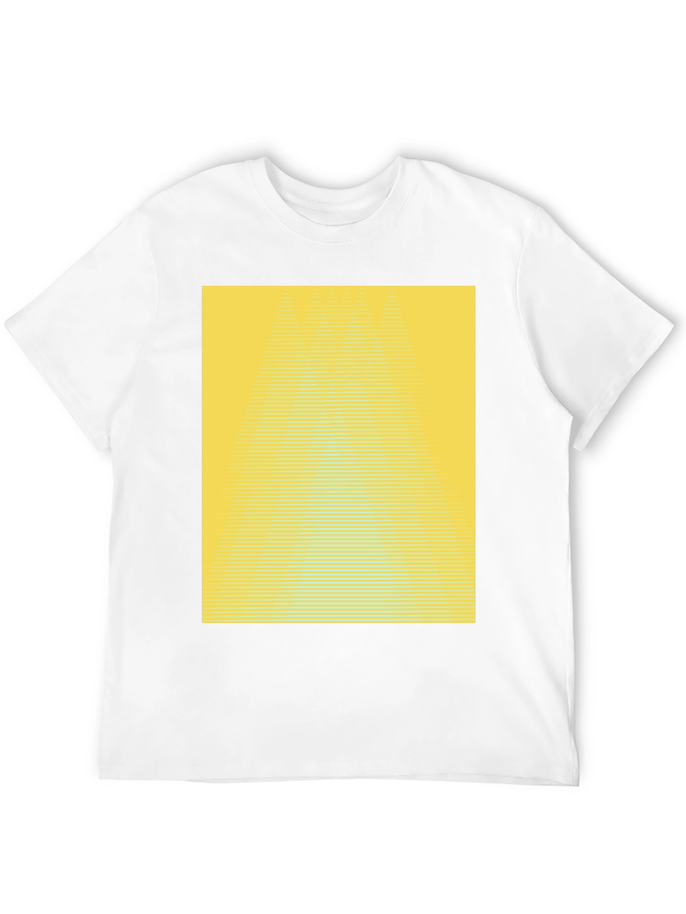 Abstract Yellow Gradient T-Shirt - Modern Graphic Tee
