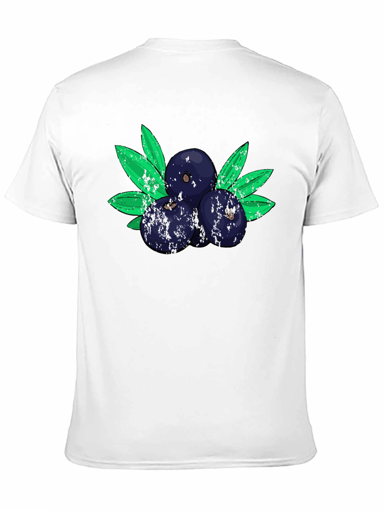 Blueberry Graphic Tee - Soft Cotton Blend