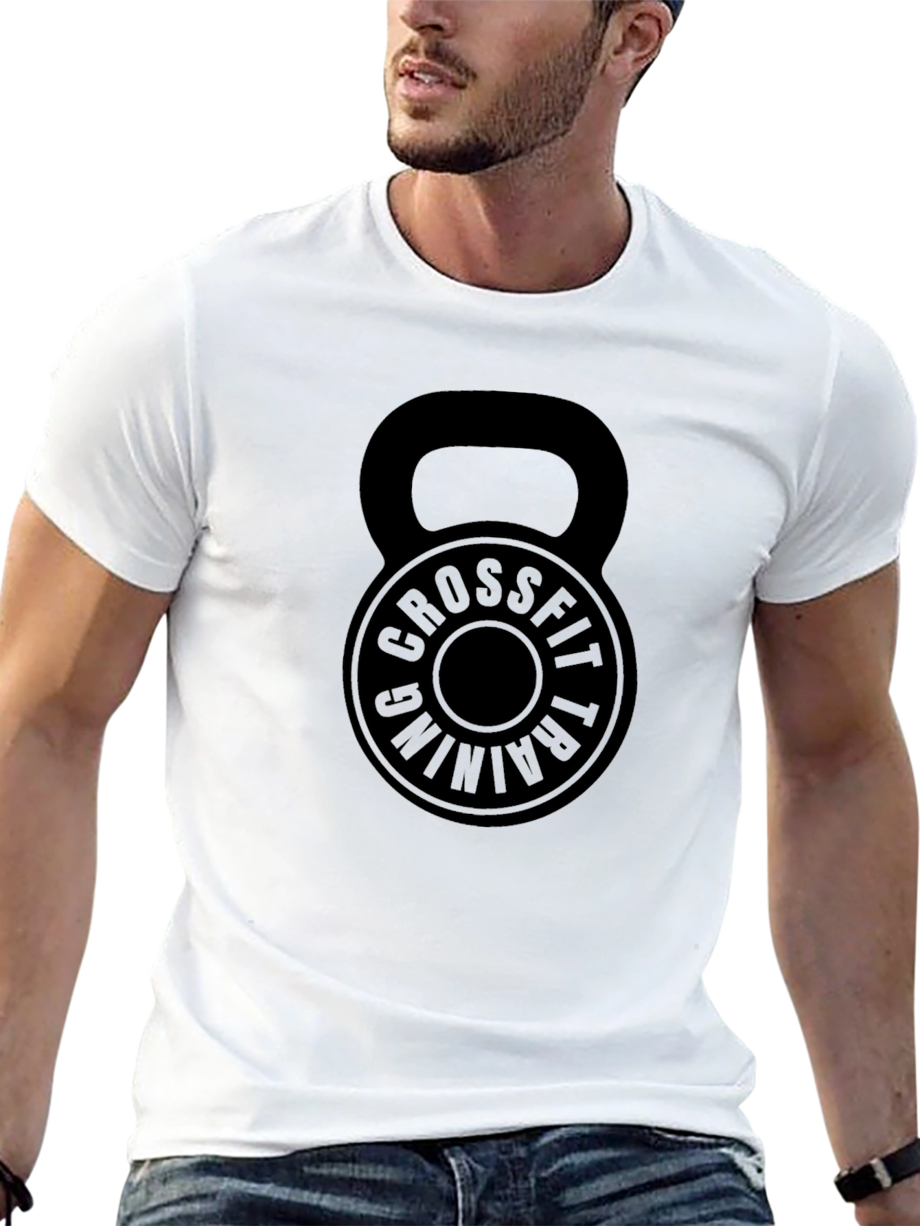 Crossfit Training Kettlebell Graphic T-Shirt