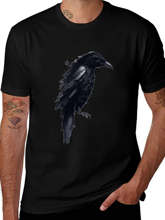 Raven Graphic Black T-Shirt