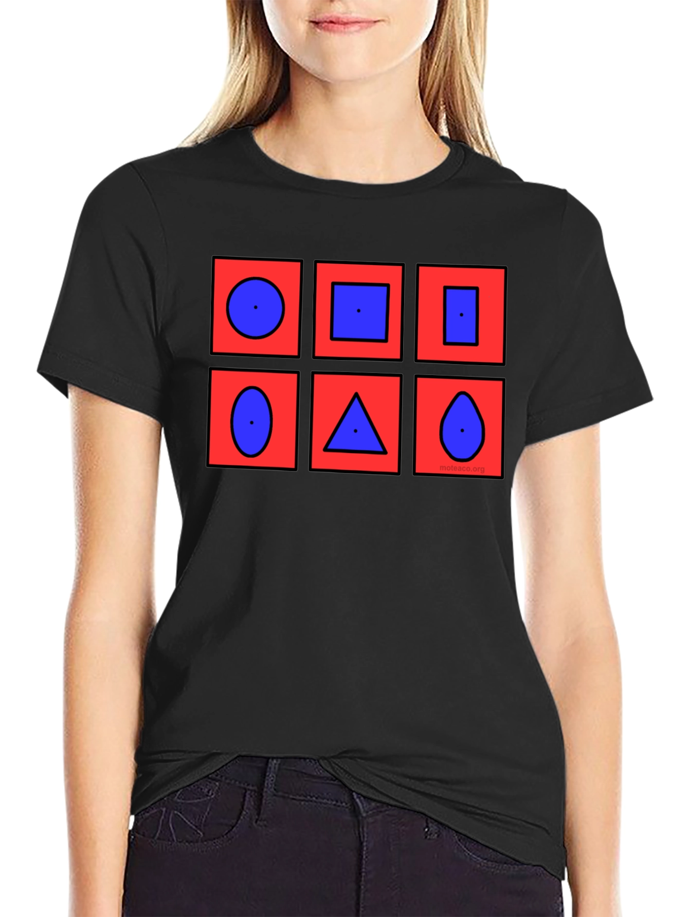 Abstract Shapes T-Shirt - Geometric Design Tee