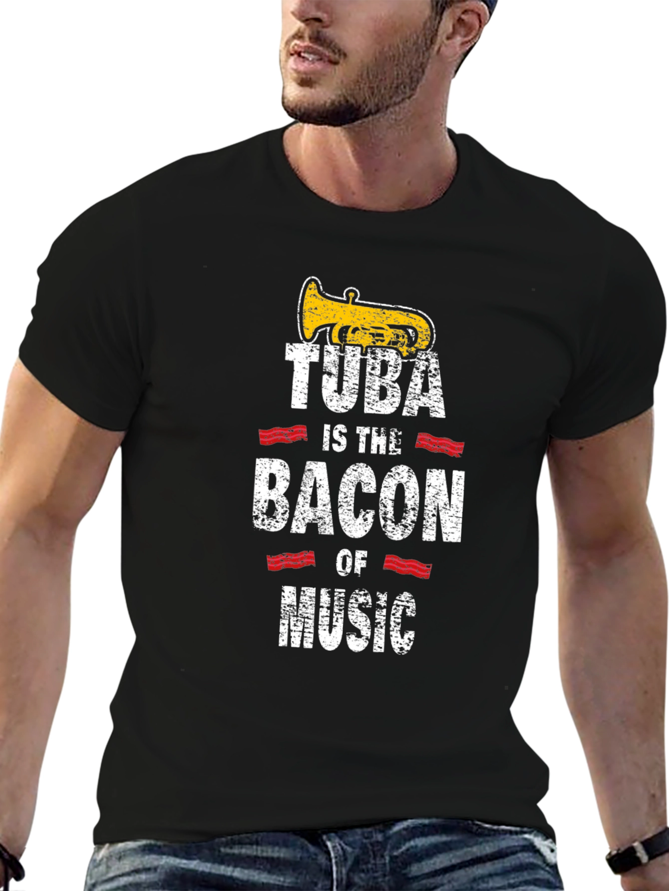 Tuba Is The Bacon of Music Graphic T-Shirt