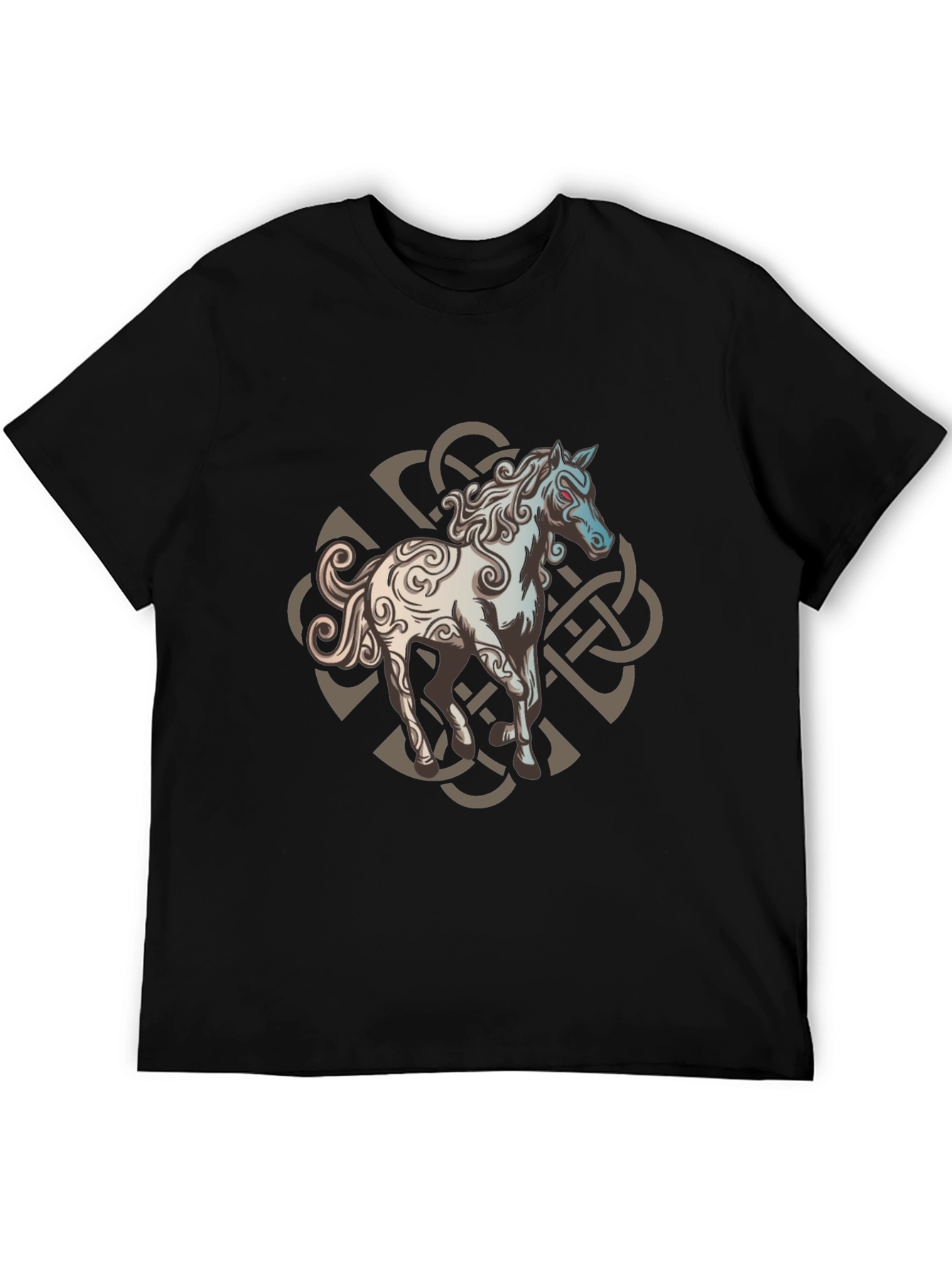 Celtic Knot Horse Graphic Tee - Black