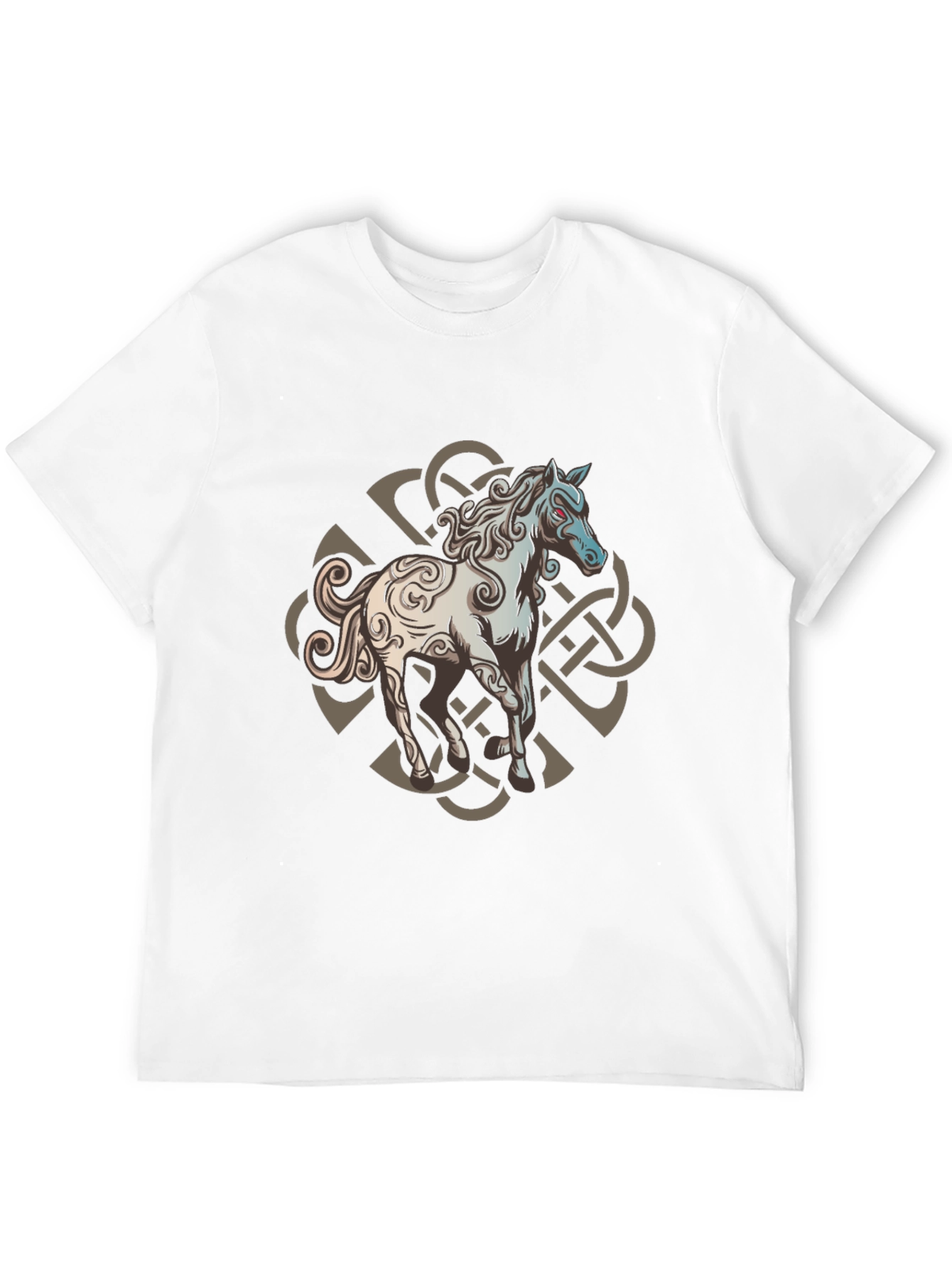 Celtic Knot Horse Graphic Tee - Black