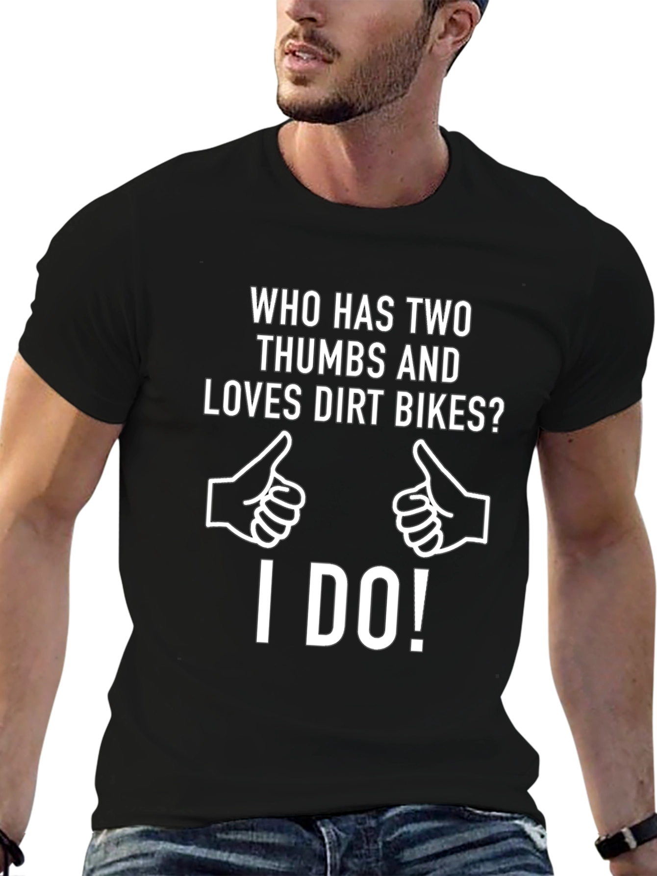 Dirt Bike Lover T-Shirt: Two Thumbs Up!