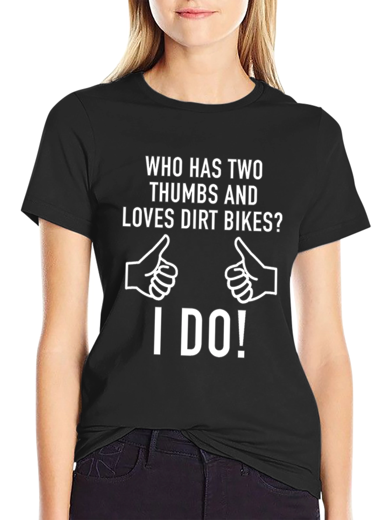 Dirt Bike Lover T-Shirt: Two Thumbs Up!