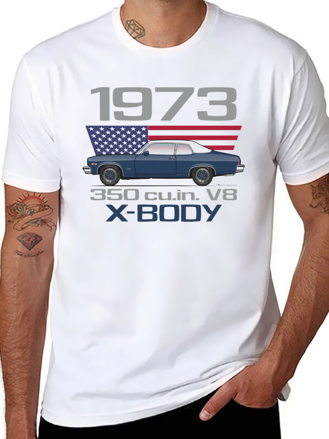 1973 Chevy Nova V8 T-Shirt