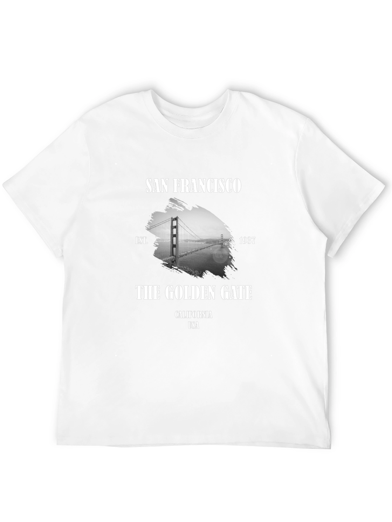 San Francisco Golden Gate Bridge Black T-Shirt