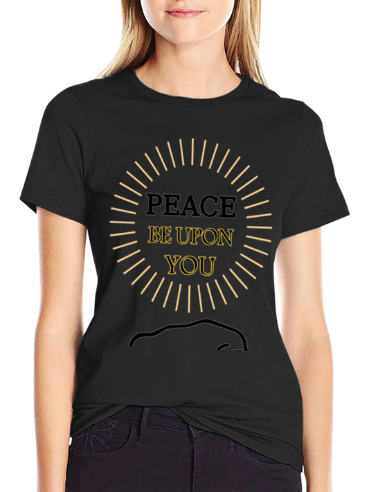 Peace Be Upon You Black Graphic Tee