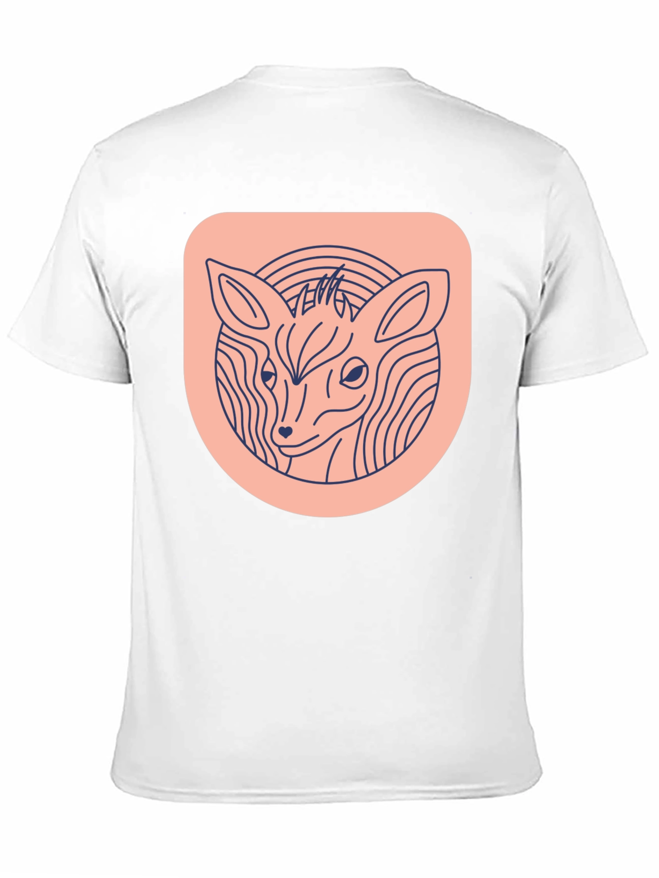 Deer Line Art Graphic Tee - Modern Unisex T-Shirt