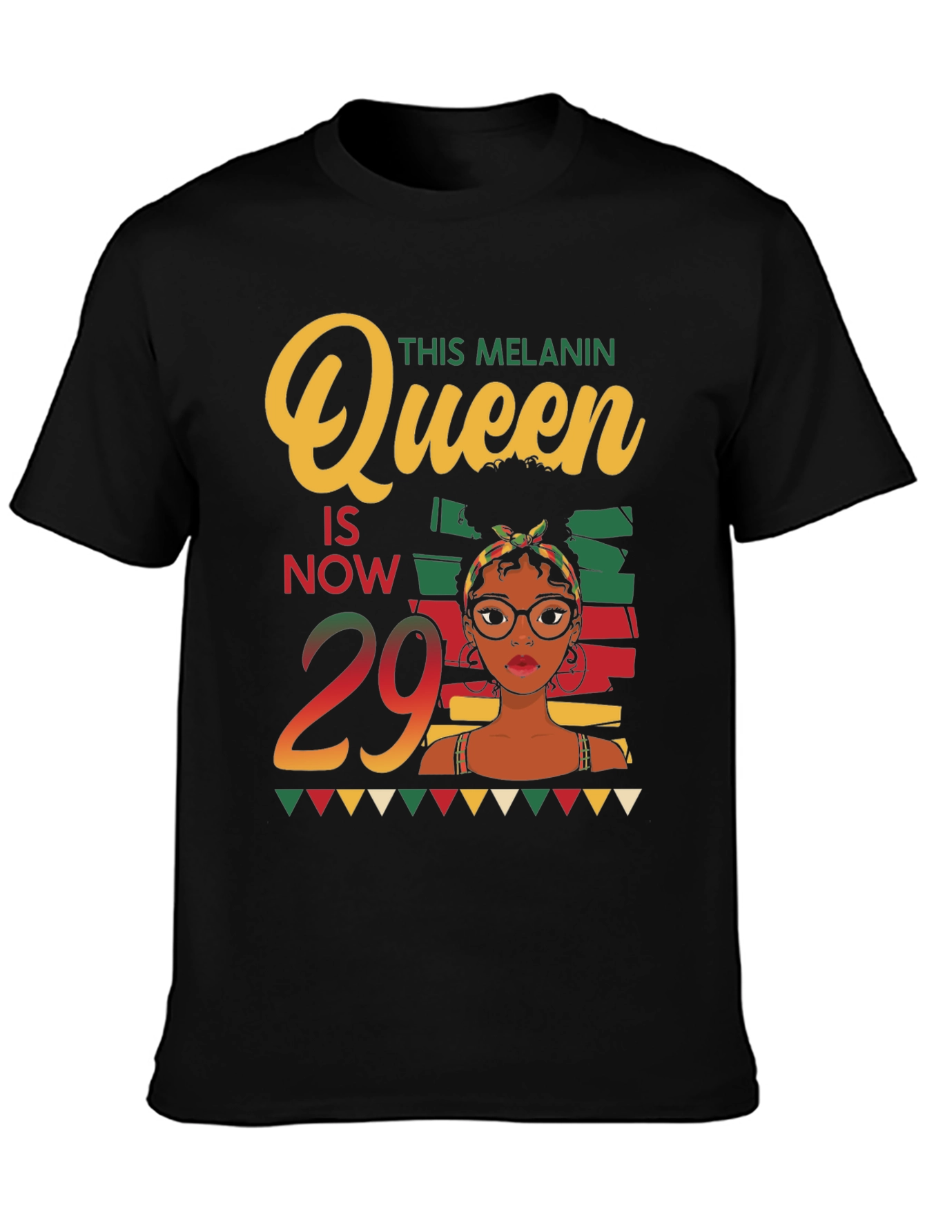 Melanin Queen 29th Birthday T-Shirt