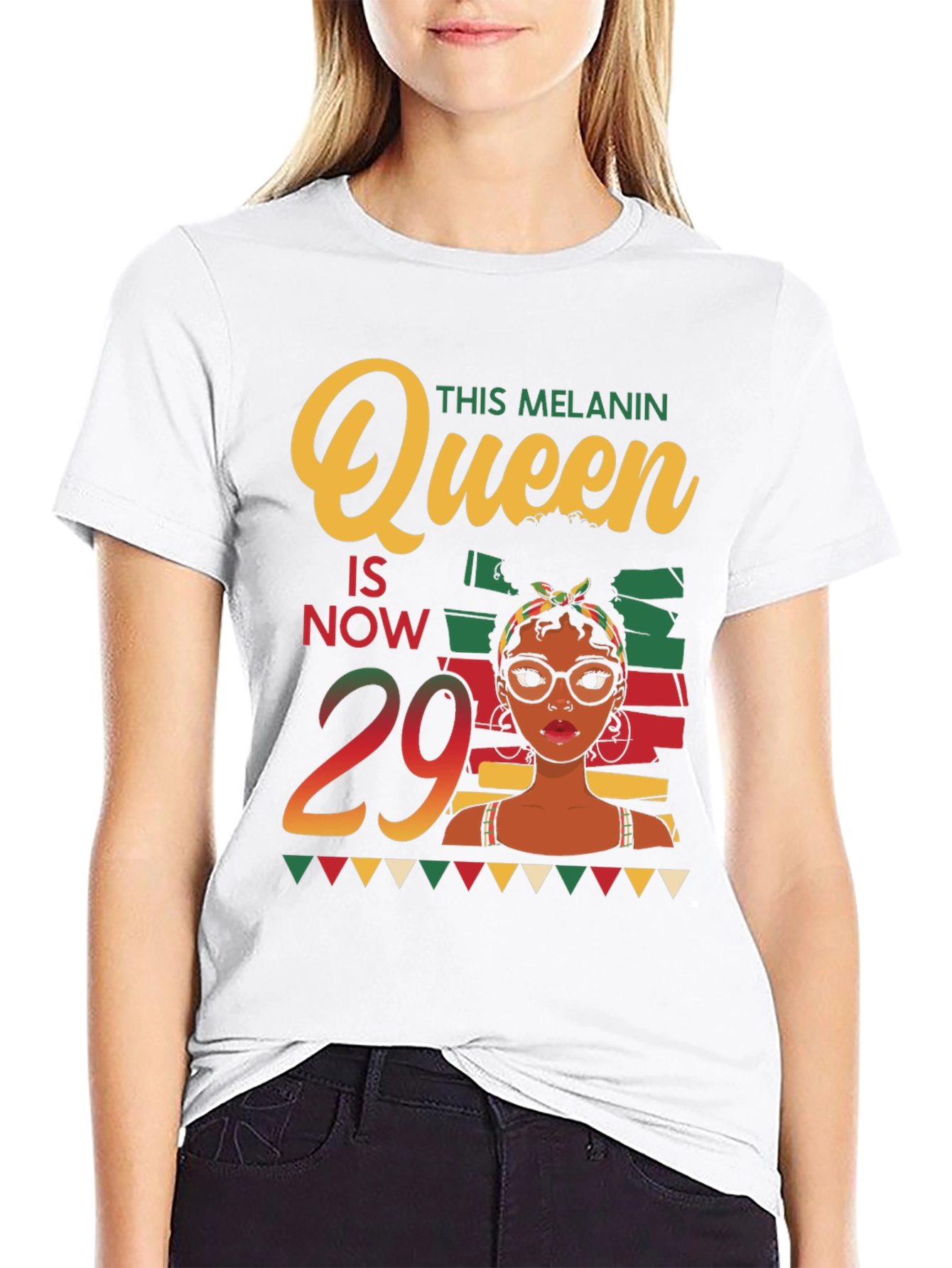 Melanin Queen 29th Birthday T-Shirt