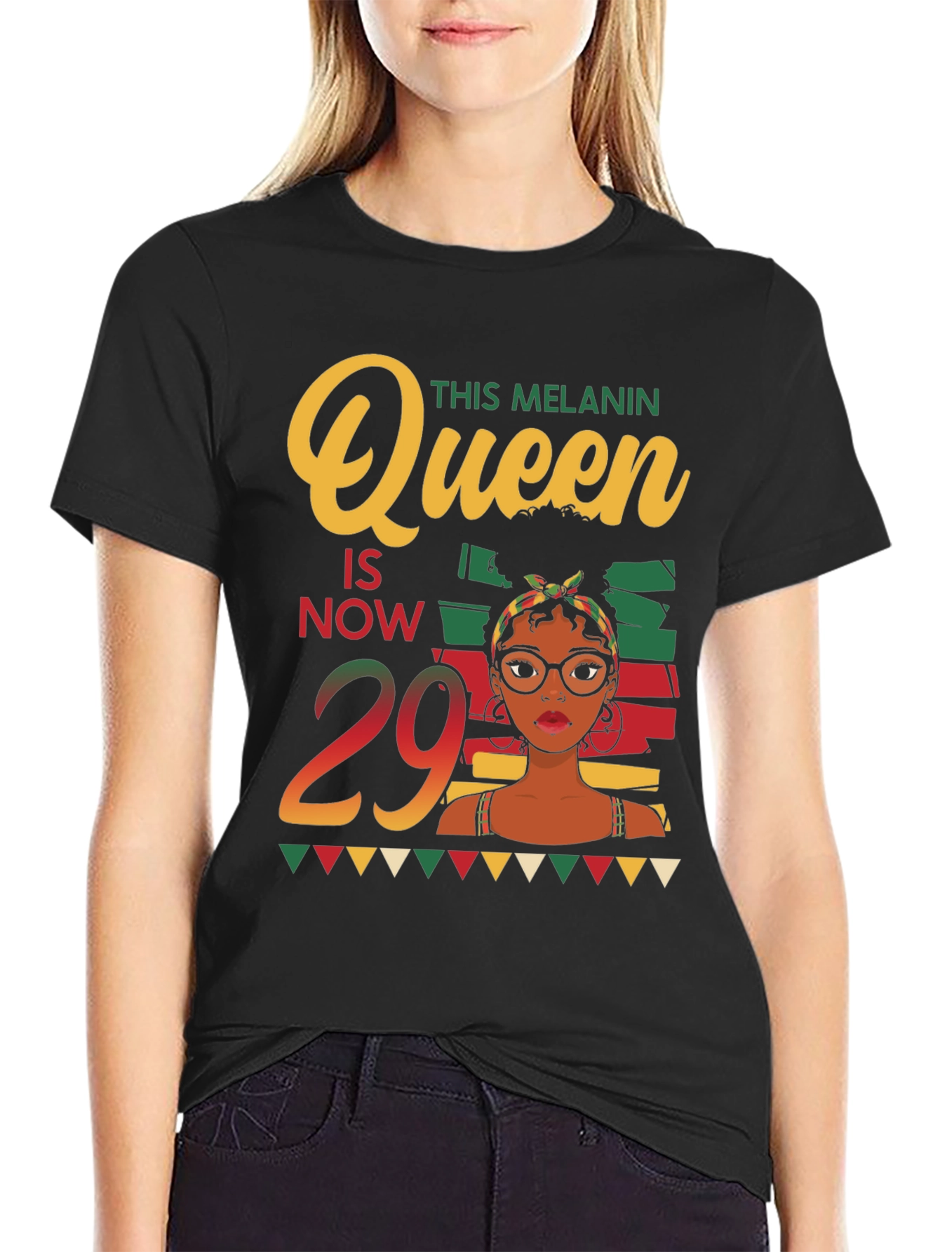 Melanin Queen 29th Birthday T-Shirt