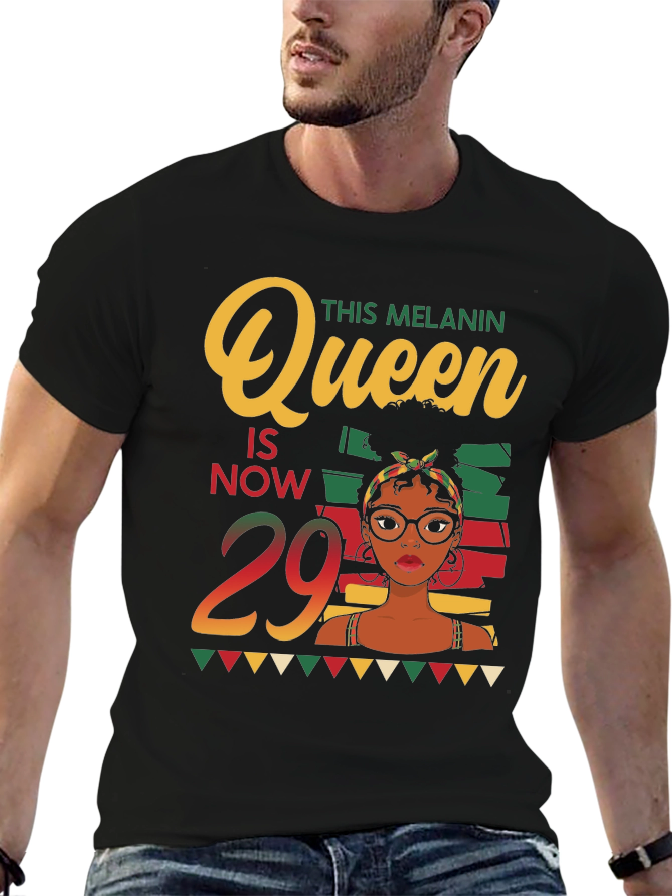 Melanin Queen 29th Birthday T-Shirt