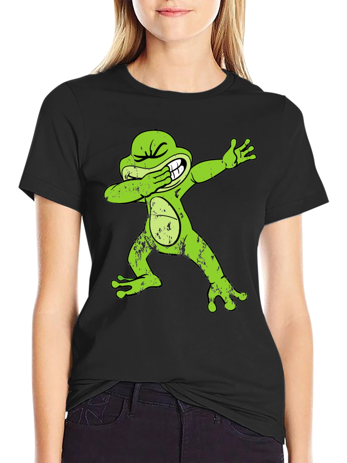 Dabbing Frog Graphic T-Shirt - Cool Trendy Tee