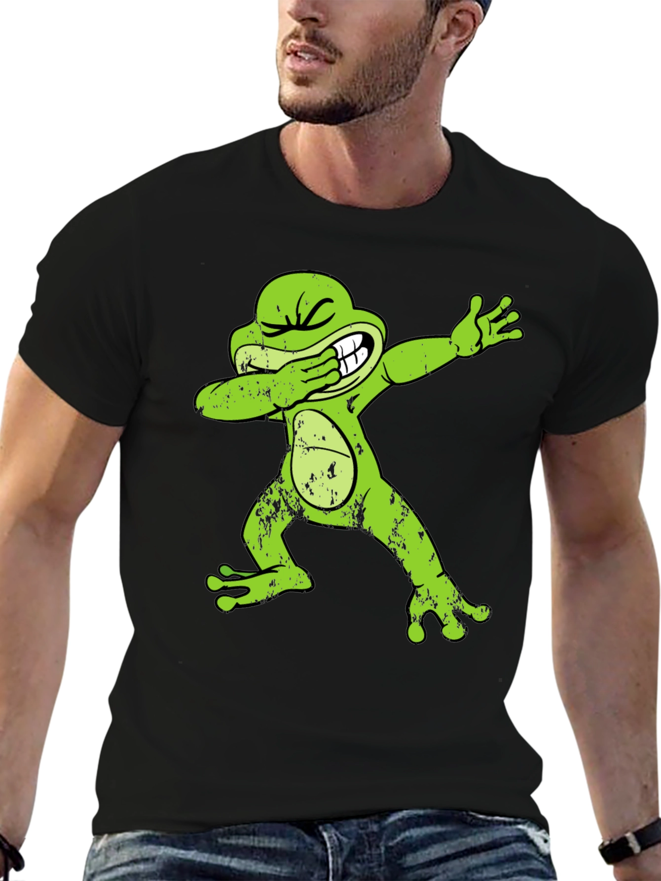 Dabbing Frog Graphic T-Shirt - Cool Trendy Tee