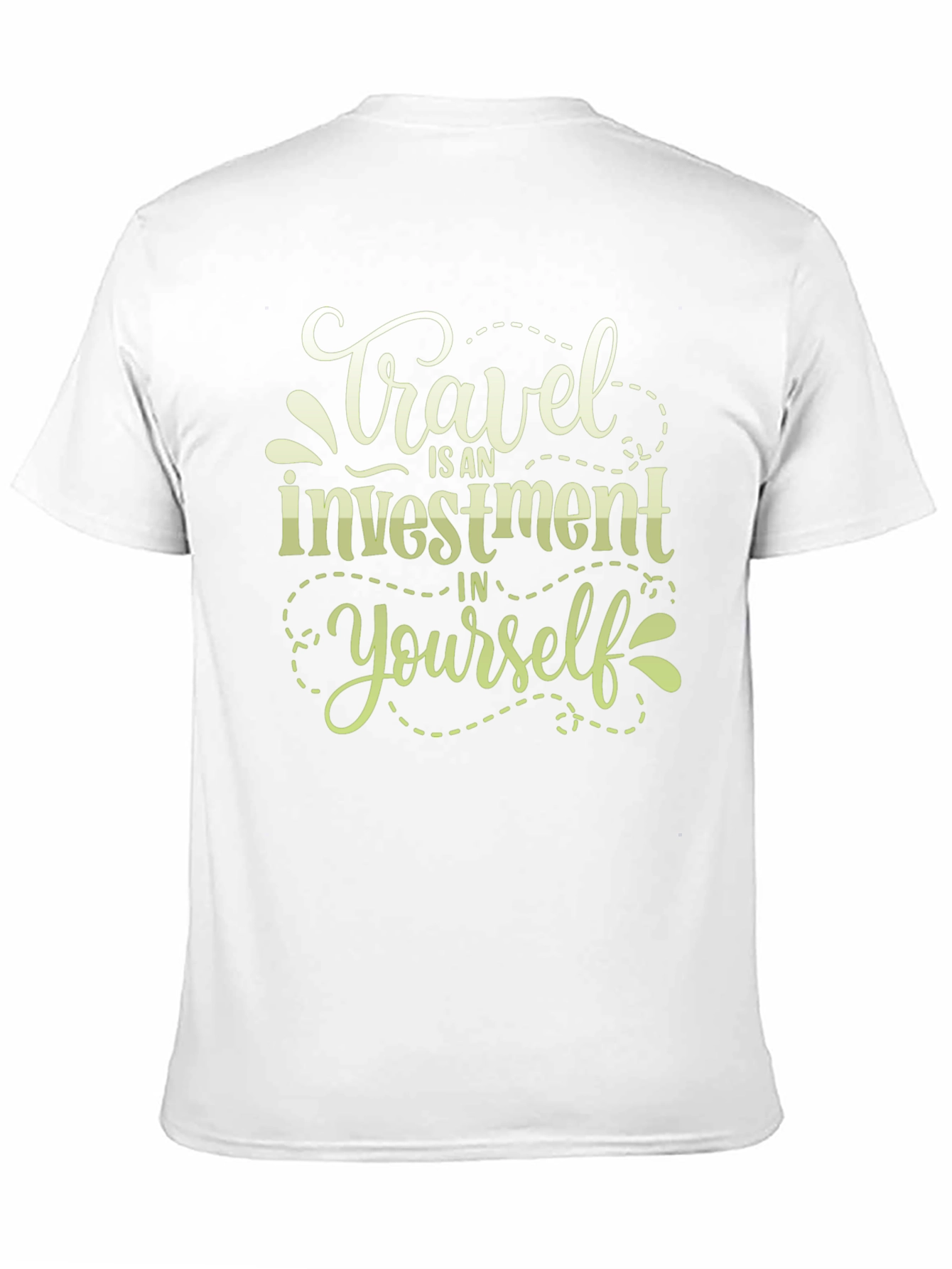 Travel Investment T-Shirt - Black Crew Neck Tee