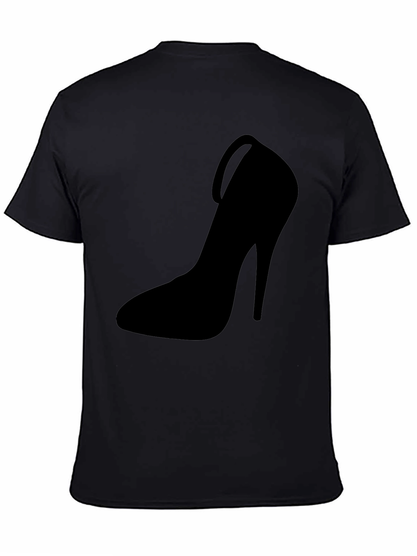 Stiletto Heel Graphic Tee - Bold Black Fashion T-Shirt