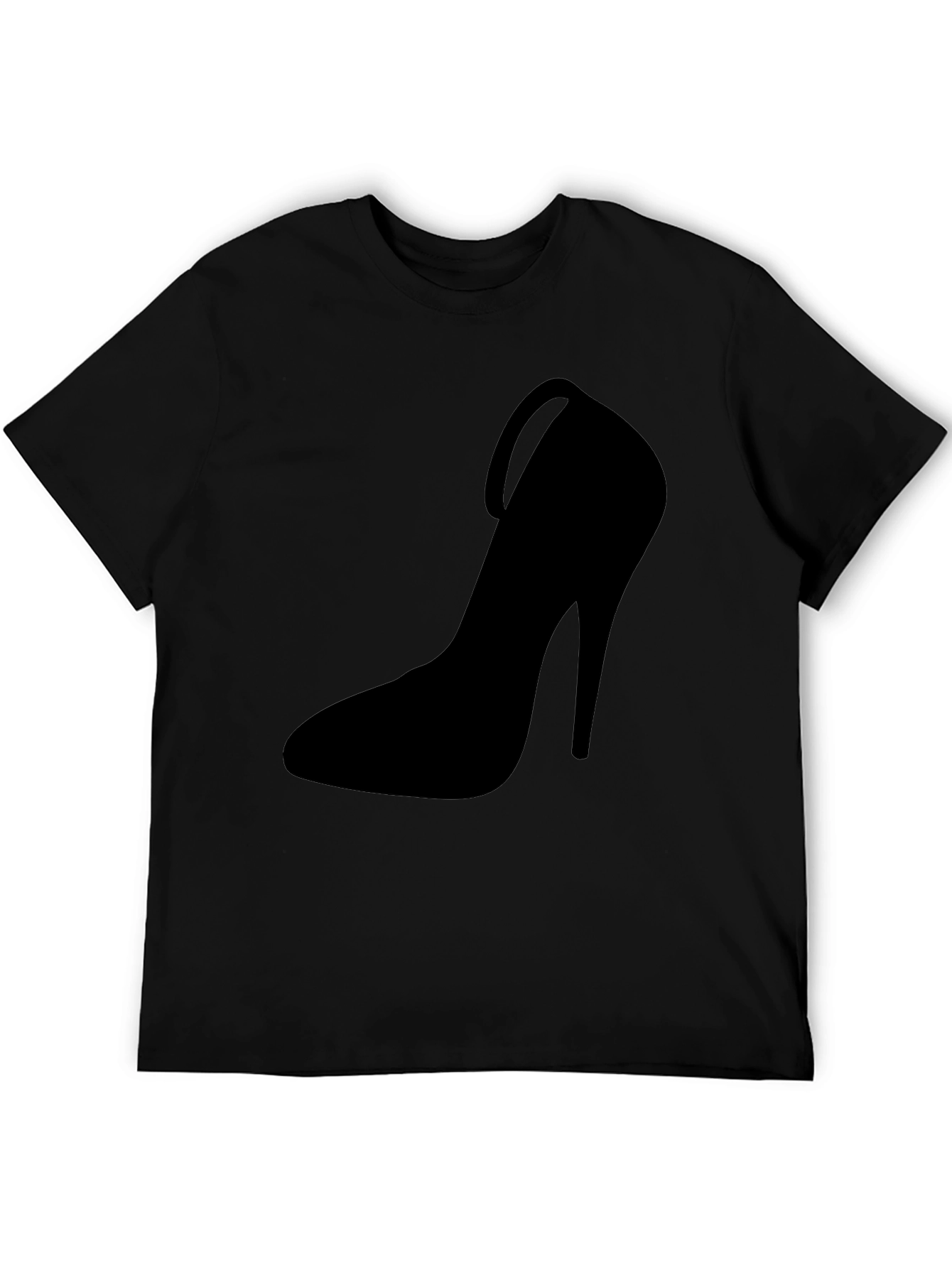 Stiletto Heel Graphic Tee - Bold Black Fashion T-Shirt