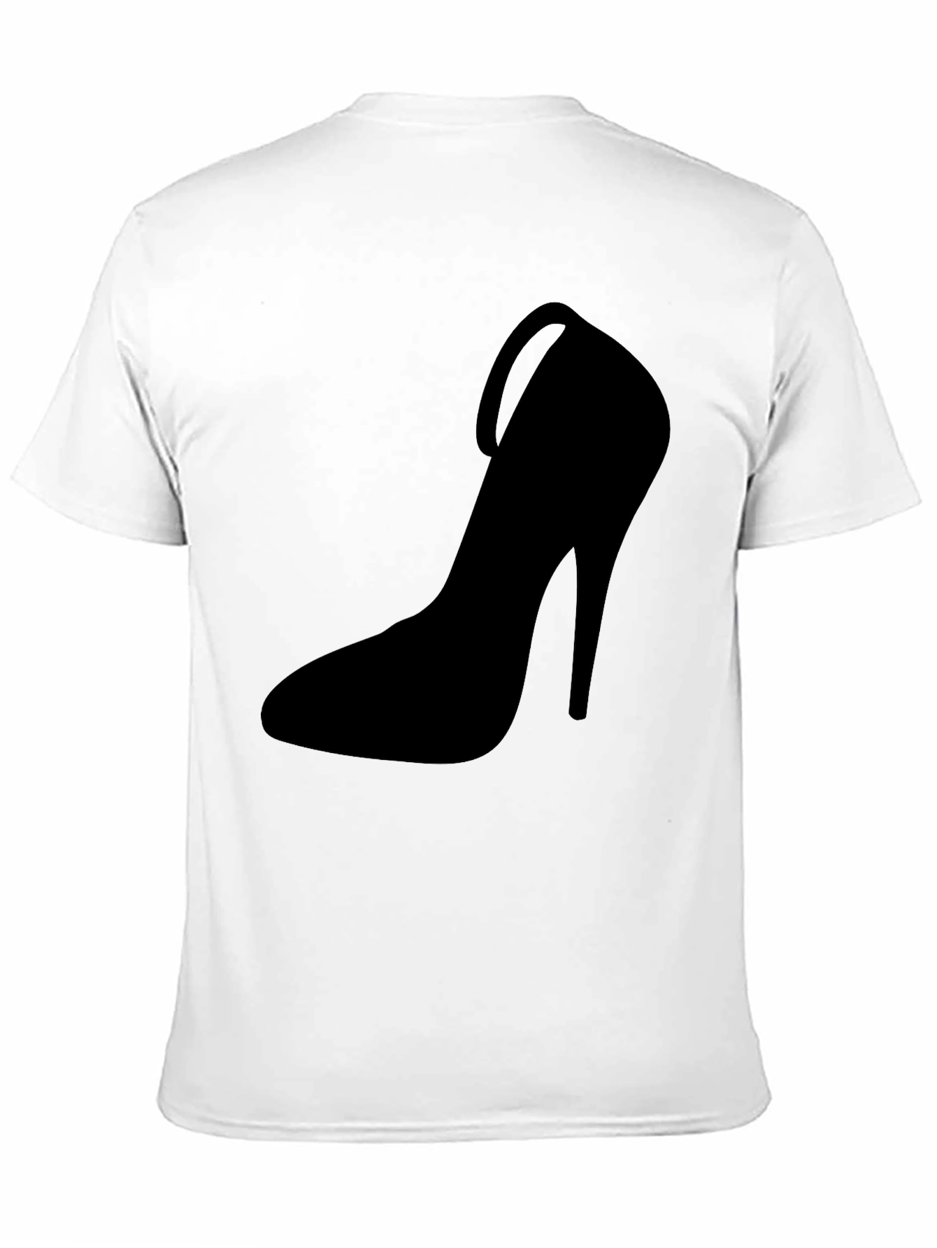 Stiletto Heel Graphic Tee - Bold Black Fashion T-Shirt