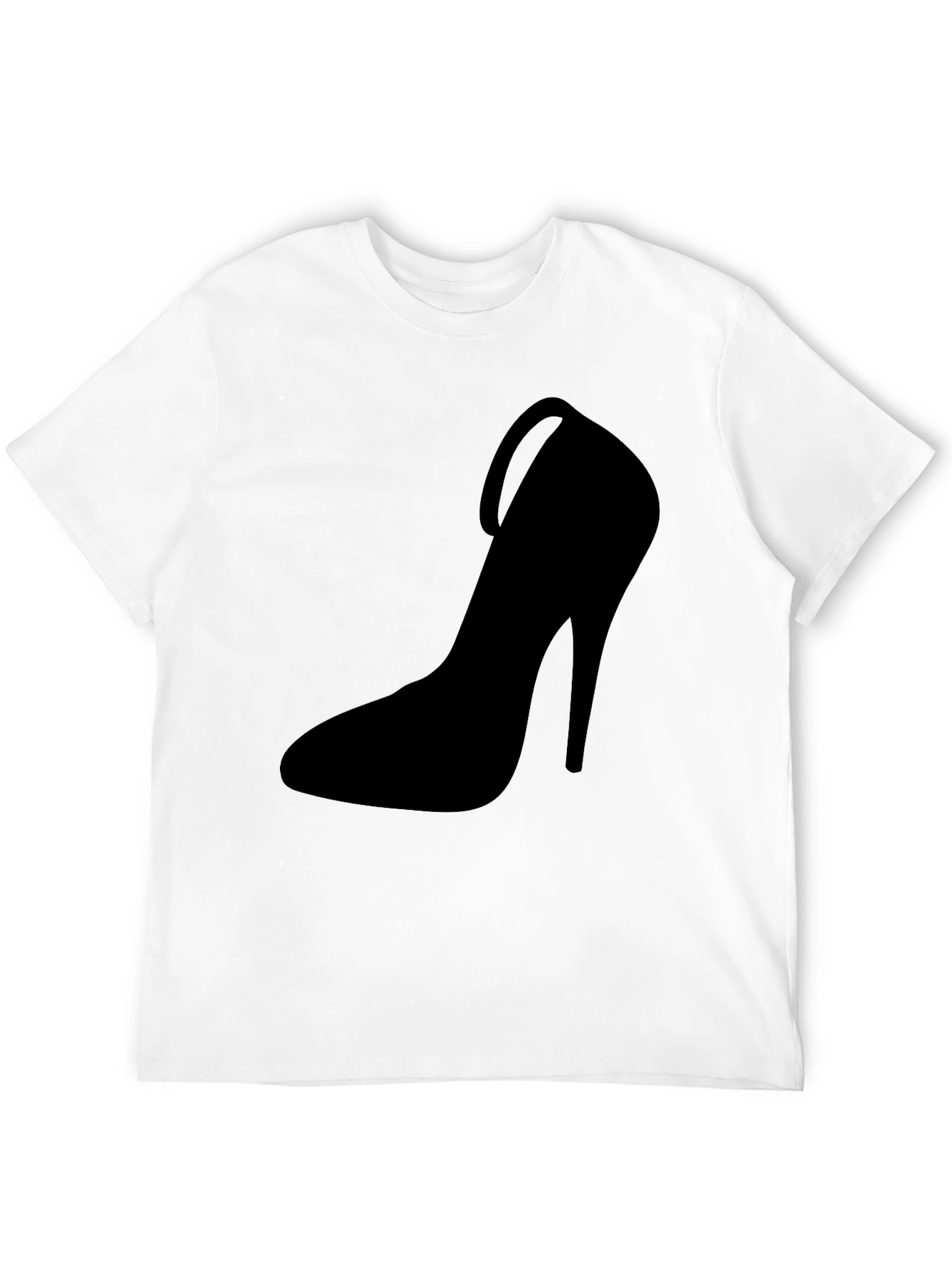 Stiletto Heel Graphic Tee - Bold Black Fashion T-Shirt