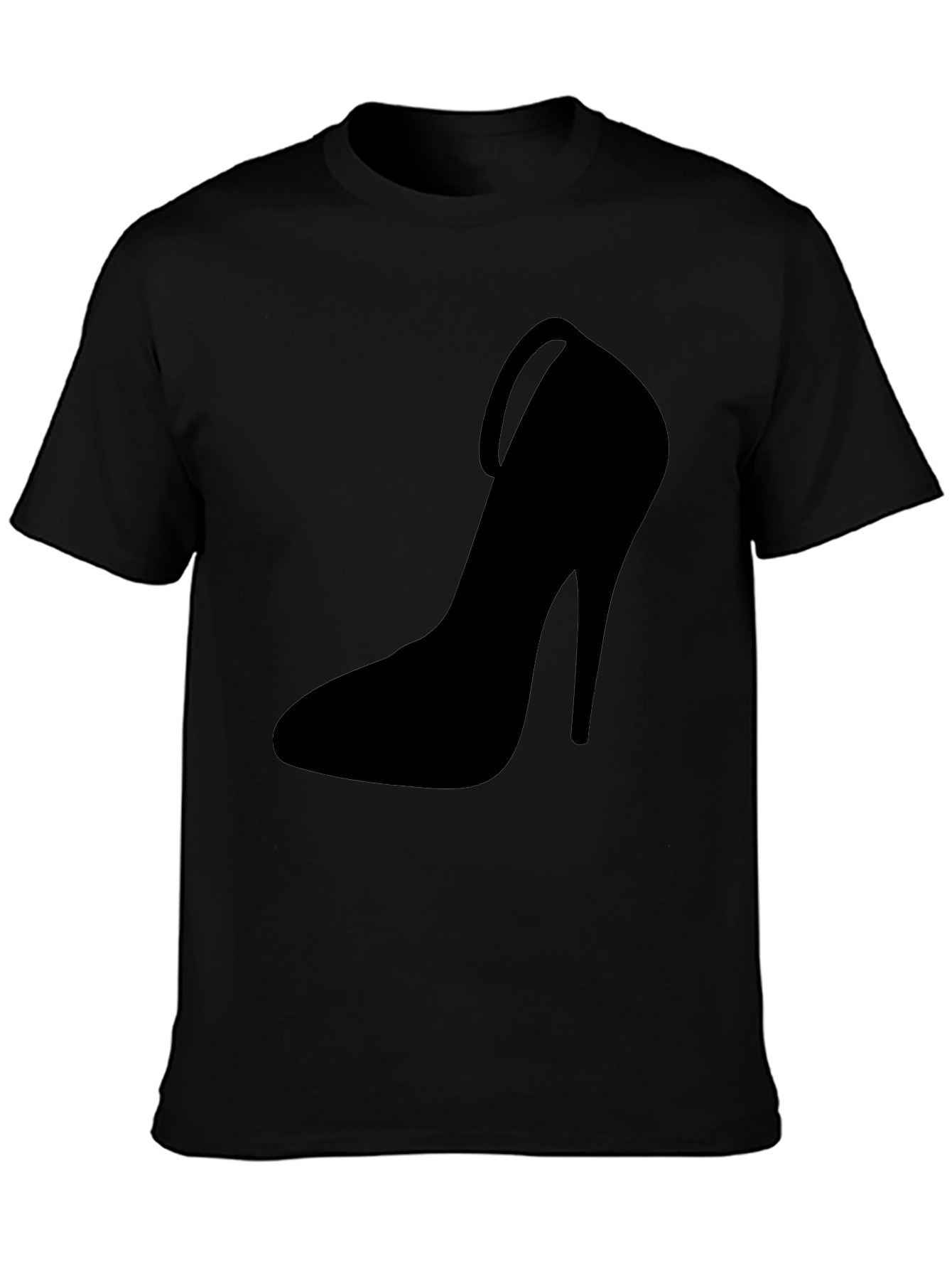 Stiletto Heel Graphic Tee - Bold Black Fashion T-Shirt