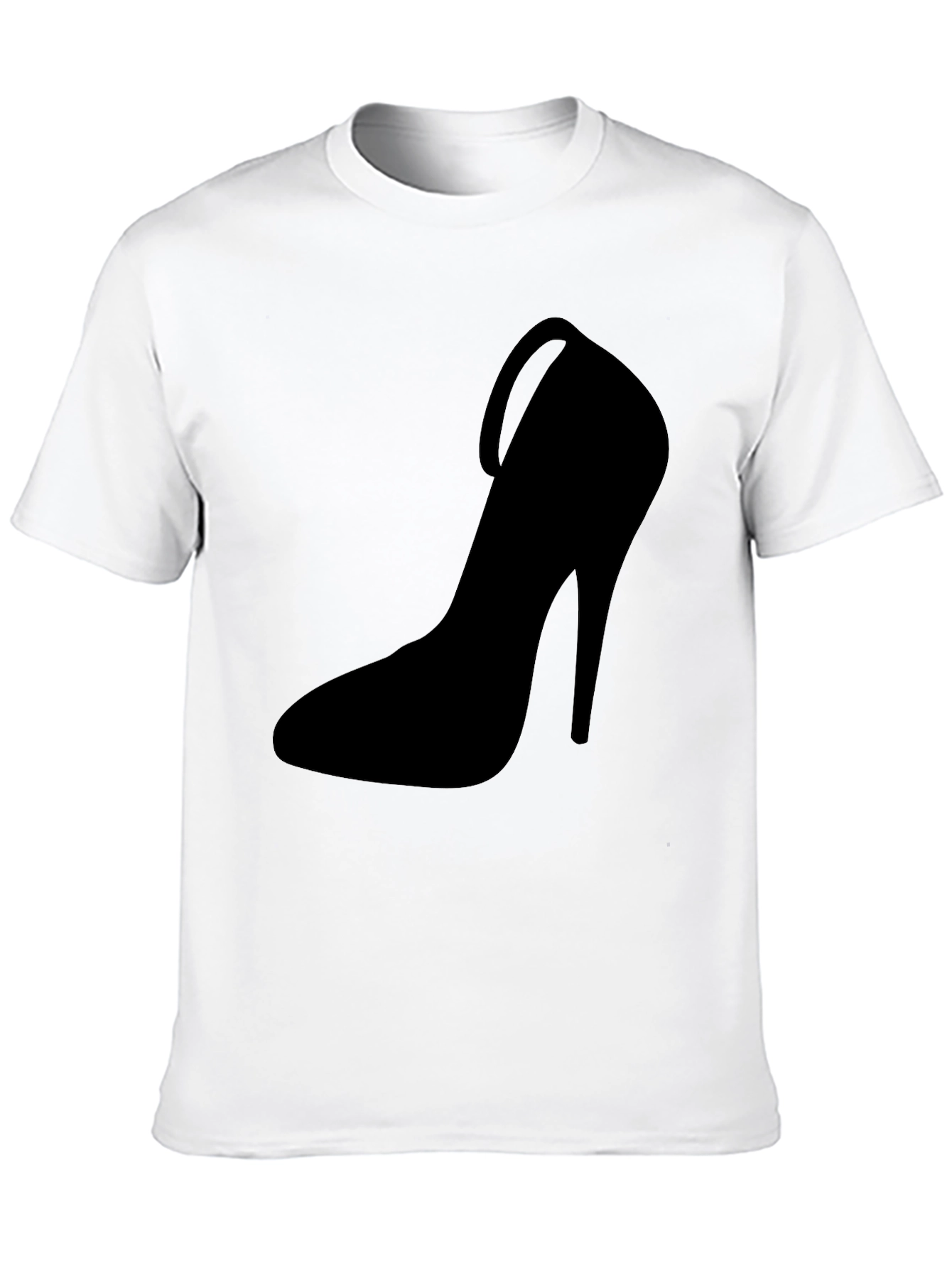 Stiletto Heel Graphic Tee - Bold Black Fashion T-Shirt