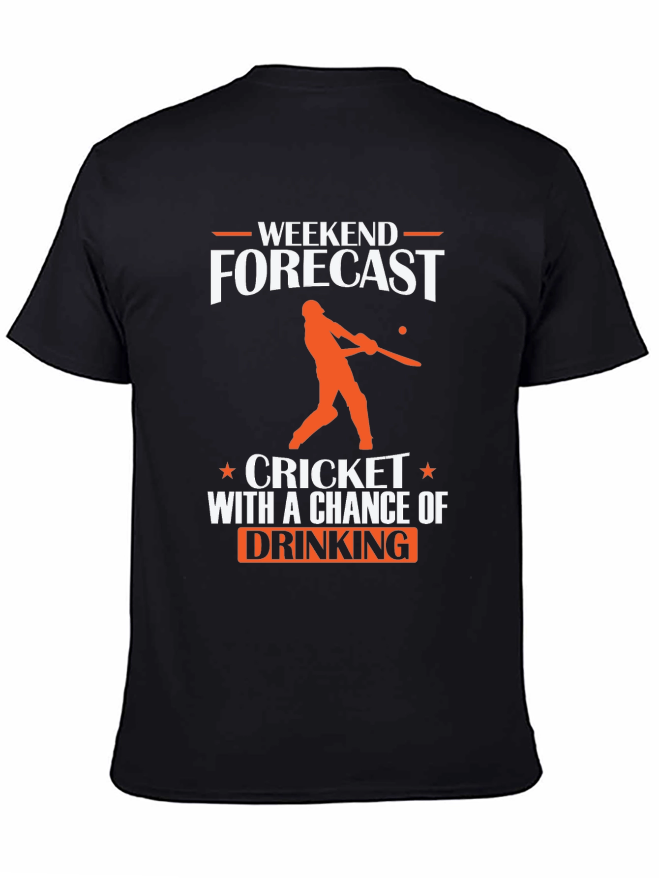 Weekend Forecast Cricket & Drinking T-Shirt