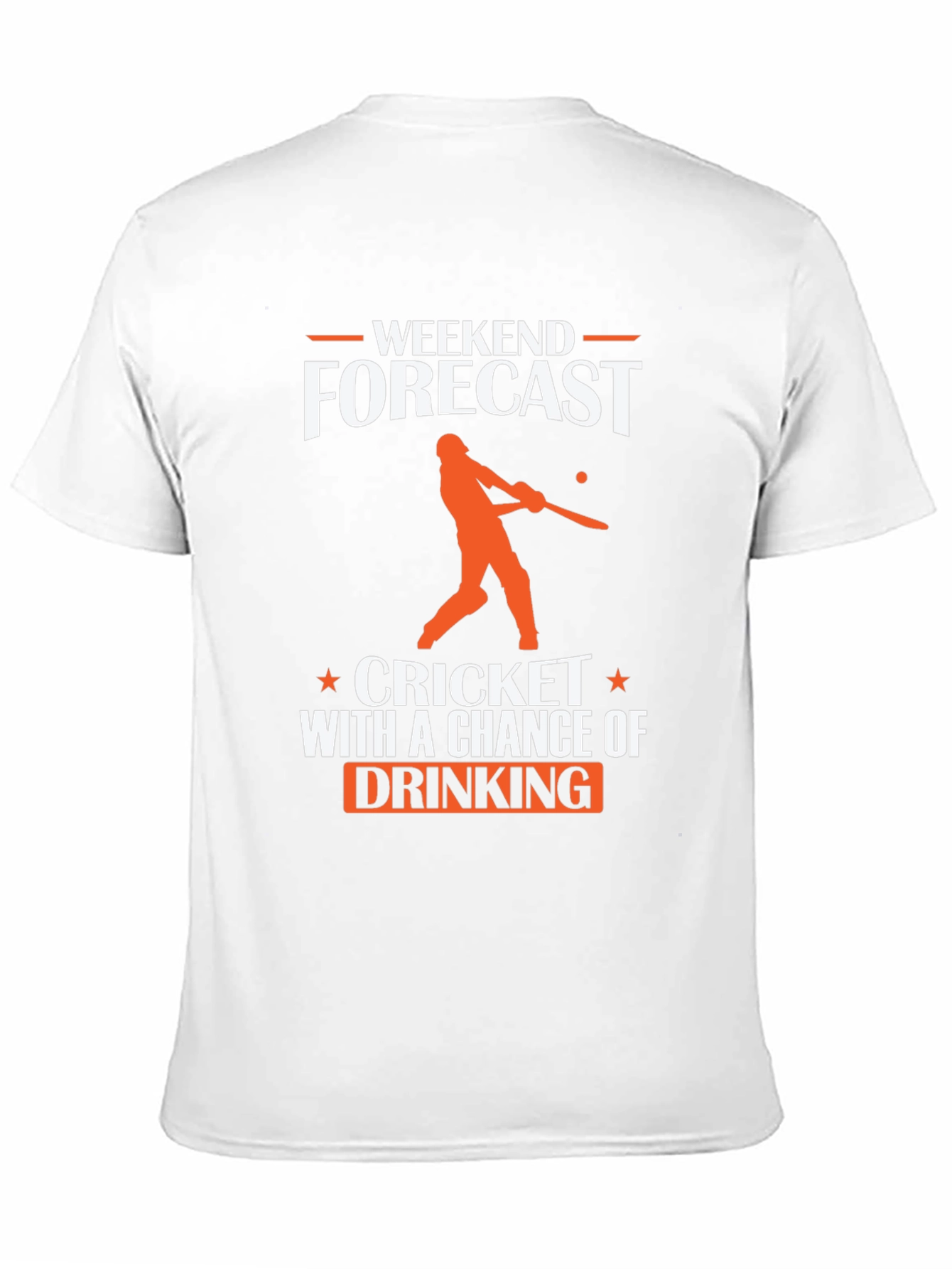 Weekend Forecast Cricket & Drinking T-Shirt