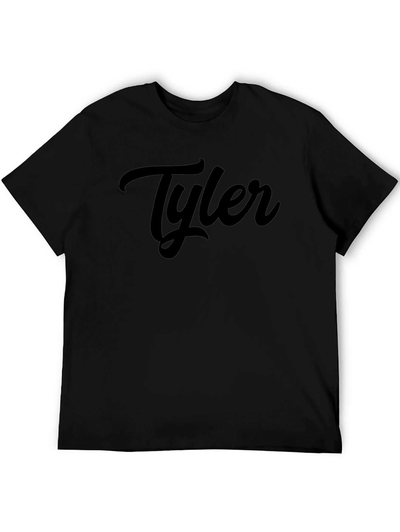 Personalized Tyler Black Graphic Tee