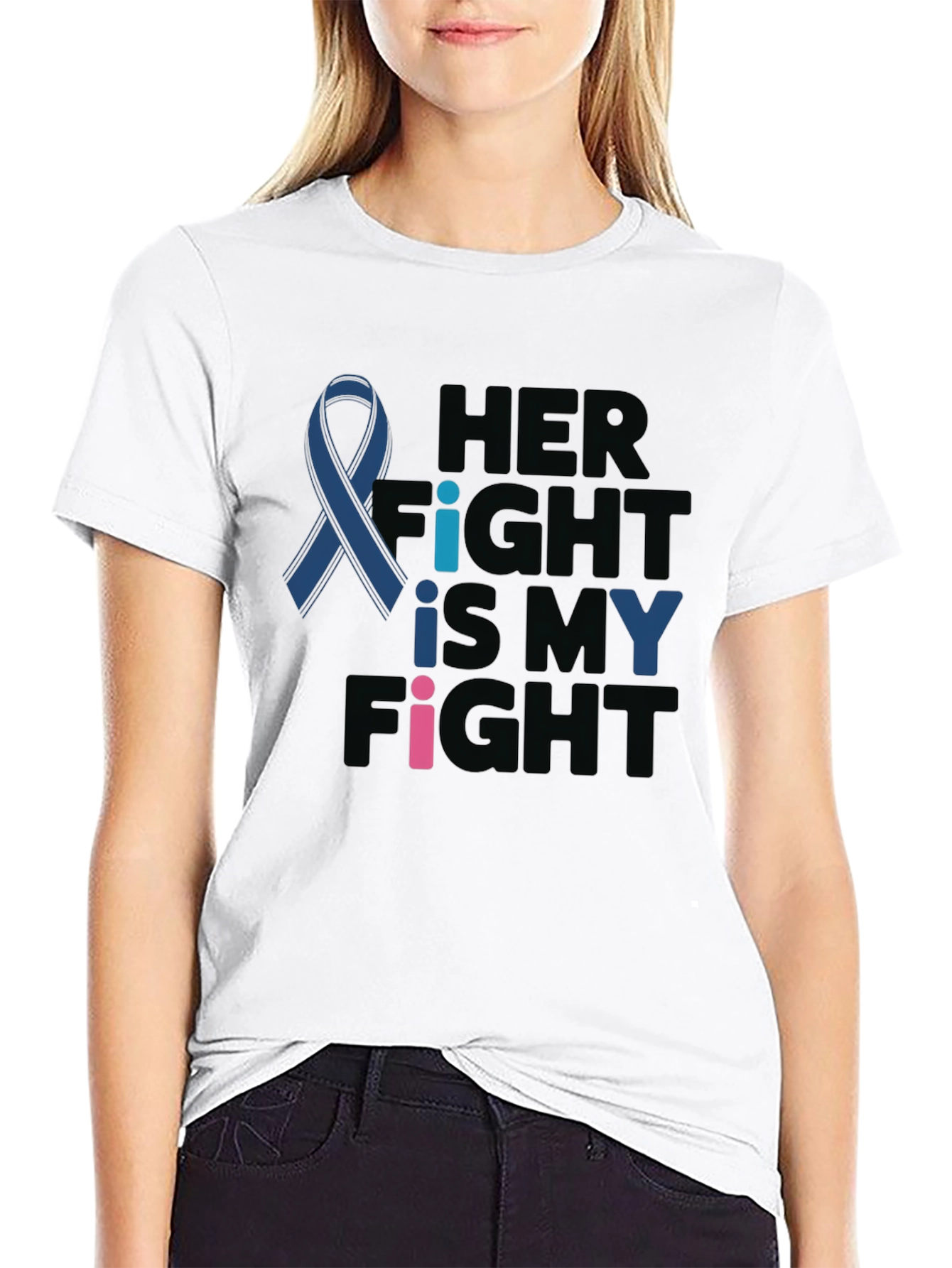 Her Fight is My Fight Ribbon T-Shirt