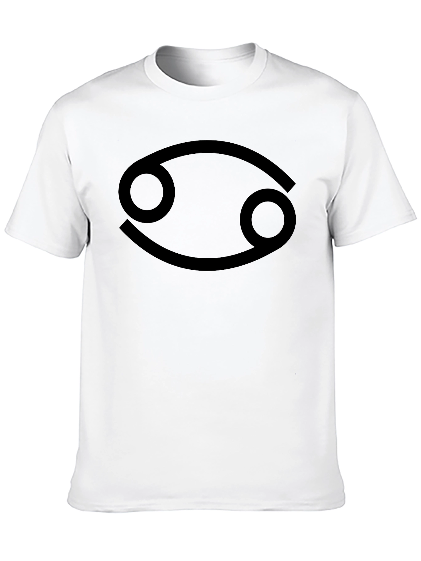 Cancer Zodiac Graphic T-Shirt - Black Cotton Tee