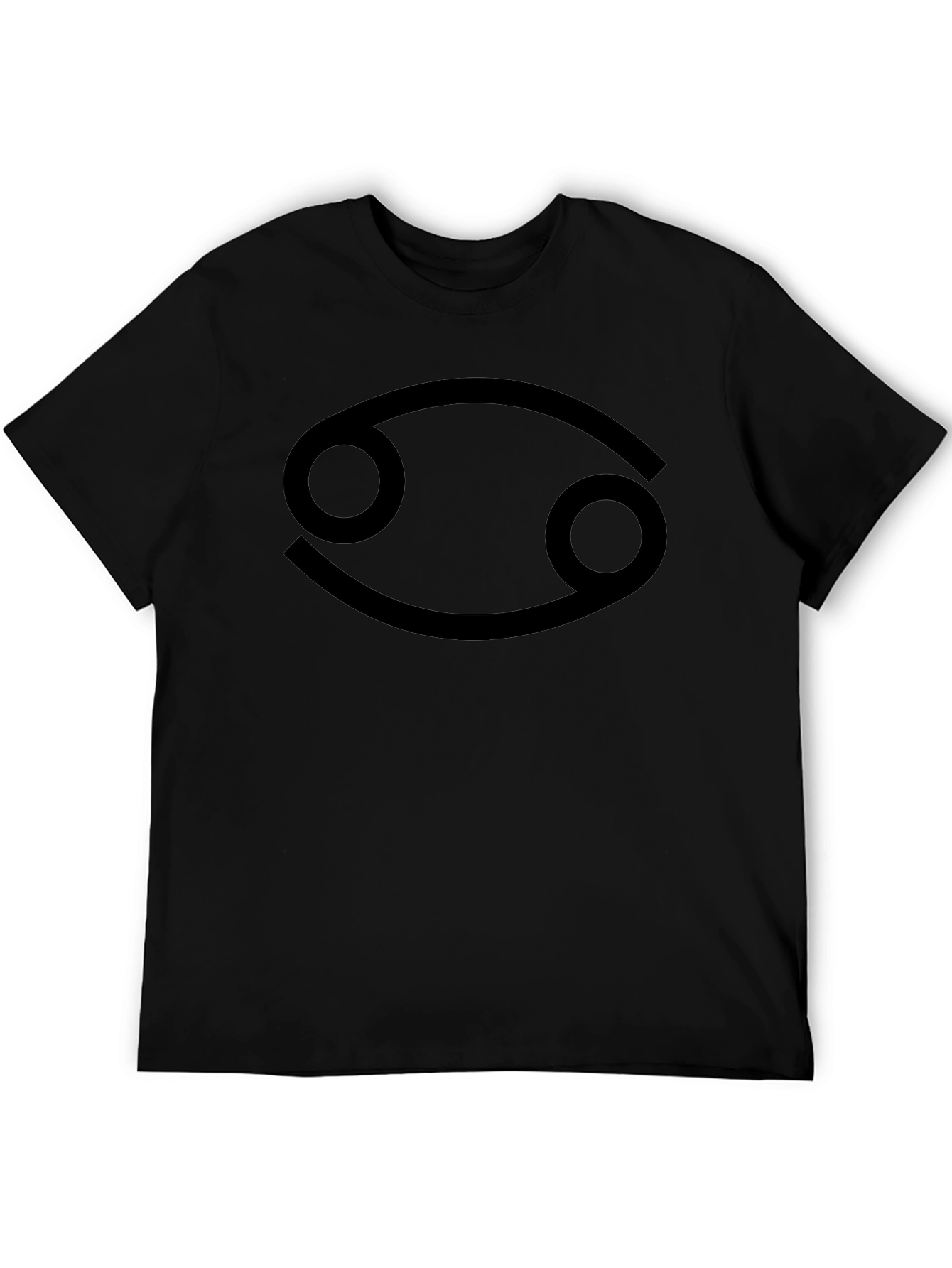 Cancer Zodiac Graphic T-Shirt - Black Cotton Tee