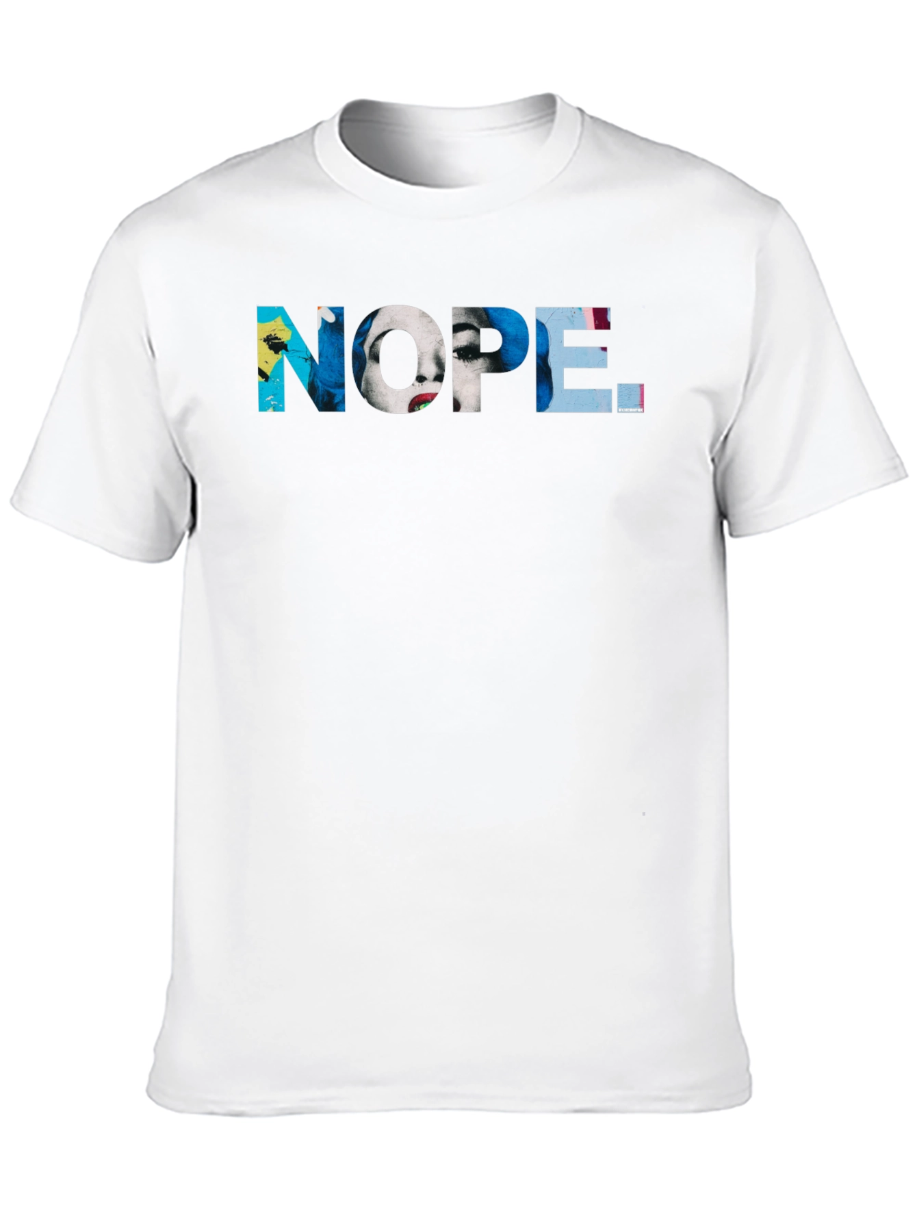 Nope T-Shirt - Graphic Print Novelty Tee